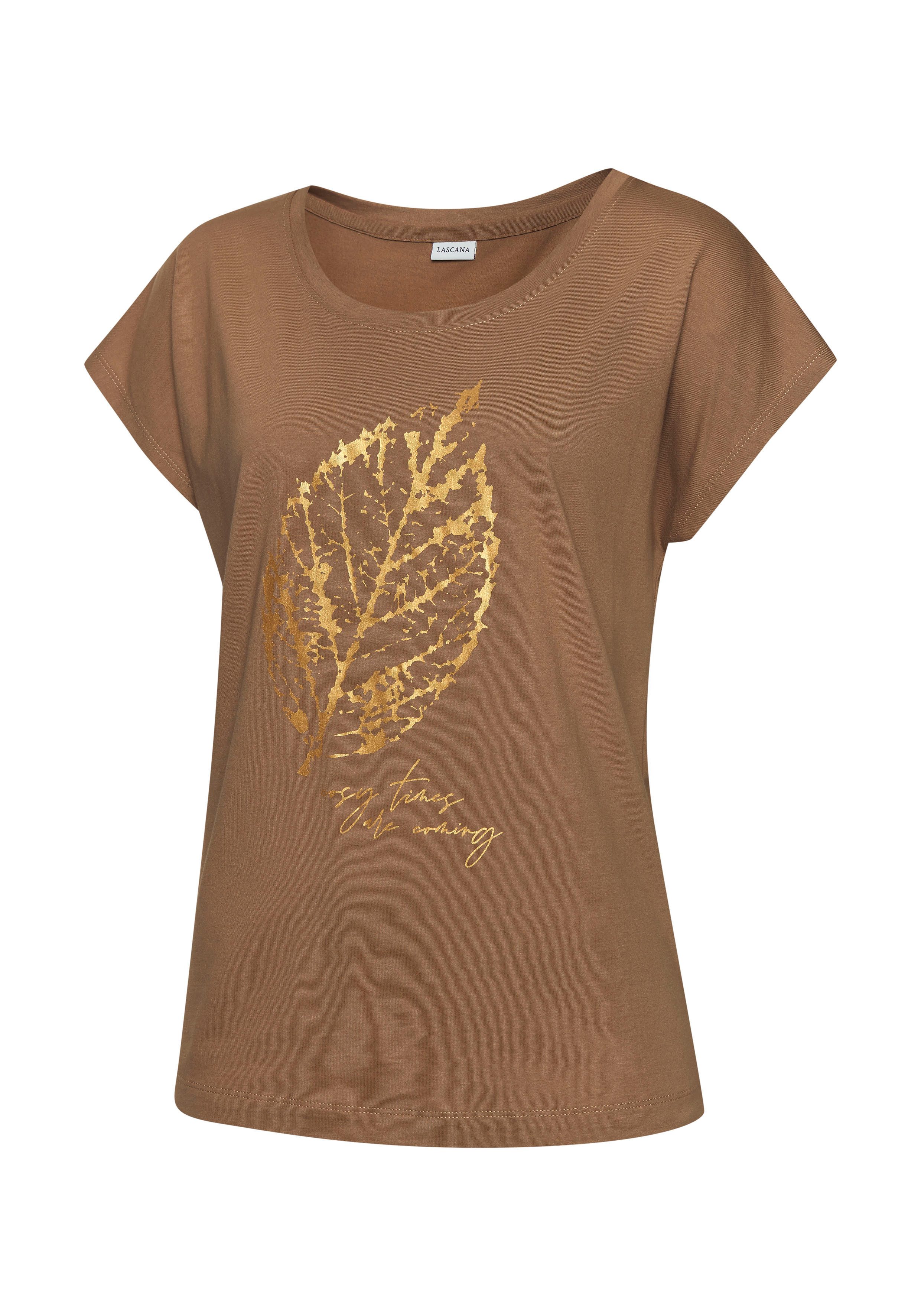 Lascana Pyjama top met folieprint