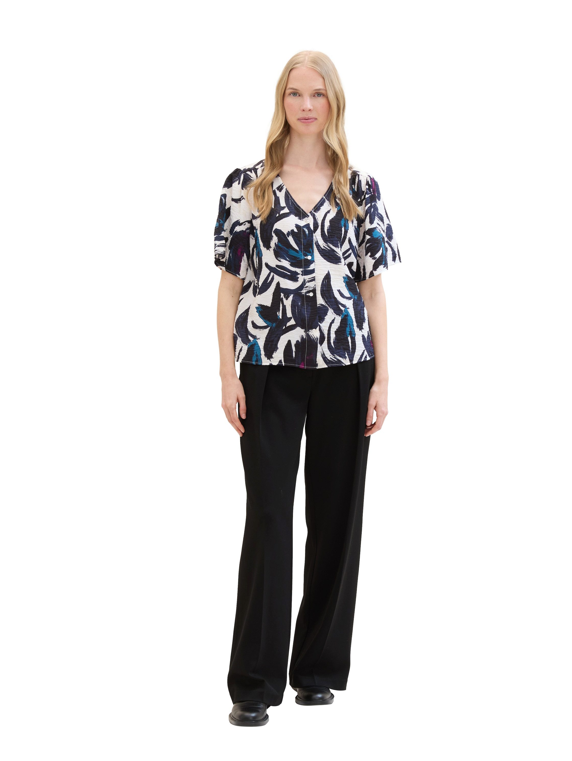 Tom Tailor Blouse met korte mouwen met print all-over