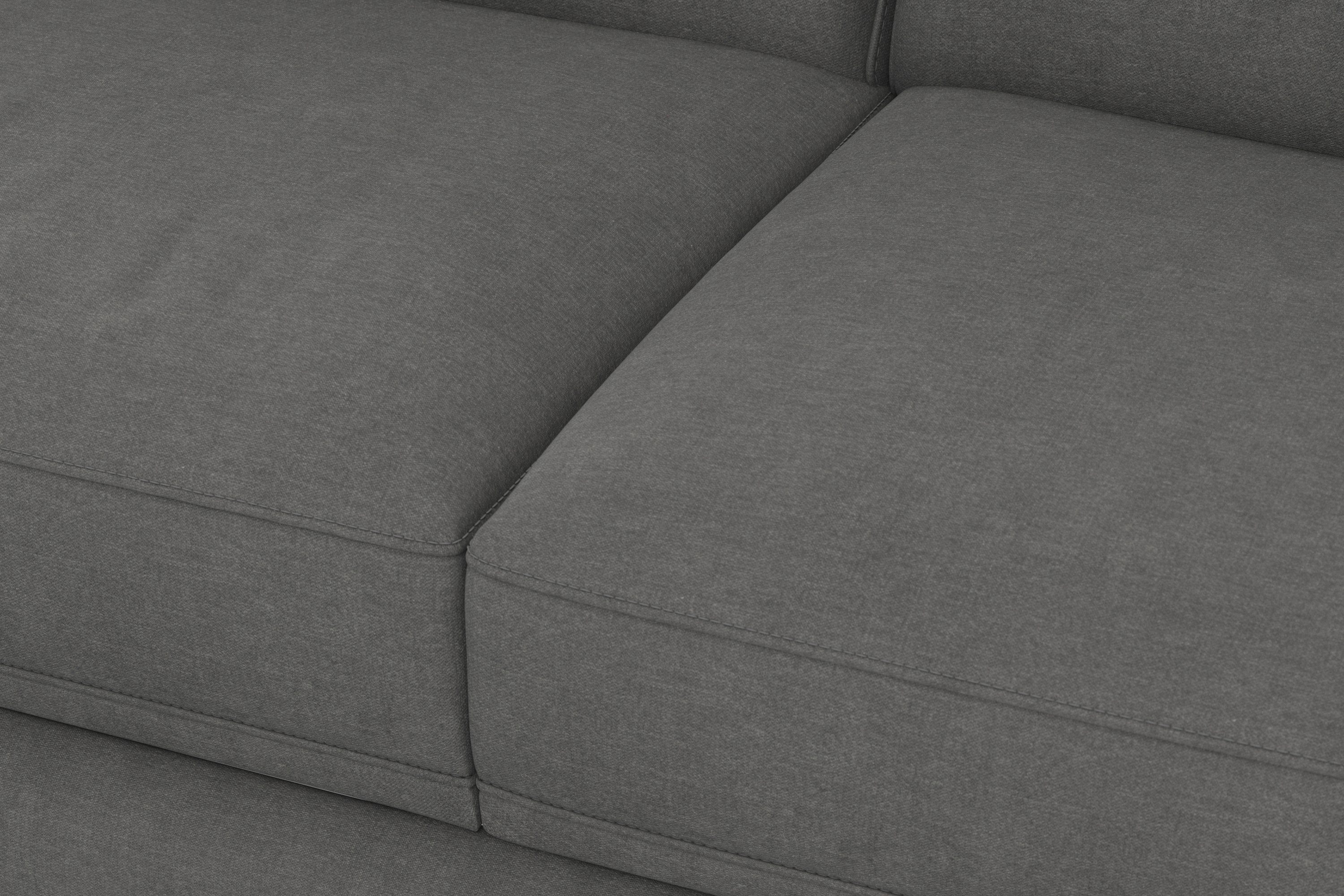 sit&more Zithoek Dundee U-vorm met binnenvering en massief houten poten, naar keuze met verstelbare hoofdsteun
