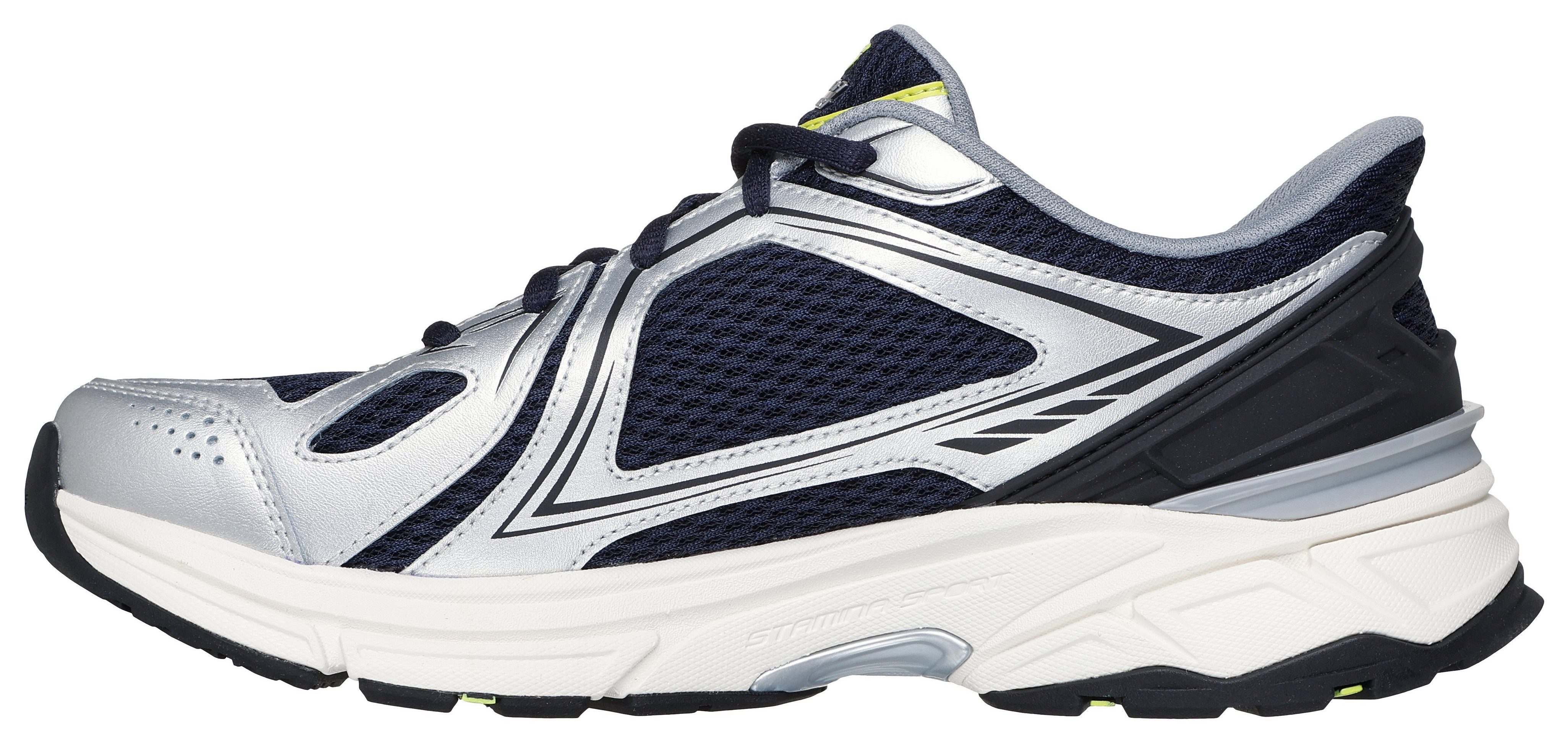 Skechers Slip-on sneakers STAMINA SPORT Trainingsschoen, retro sneaker met slip-ins