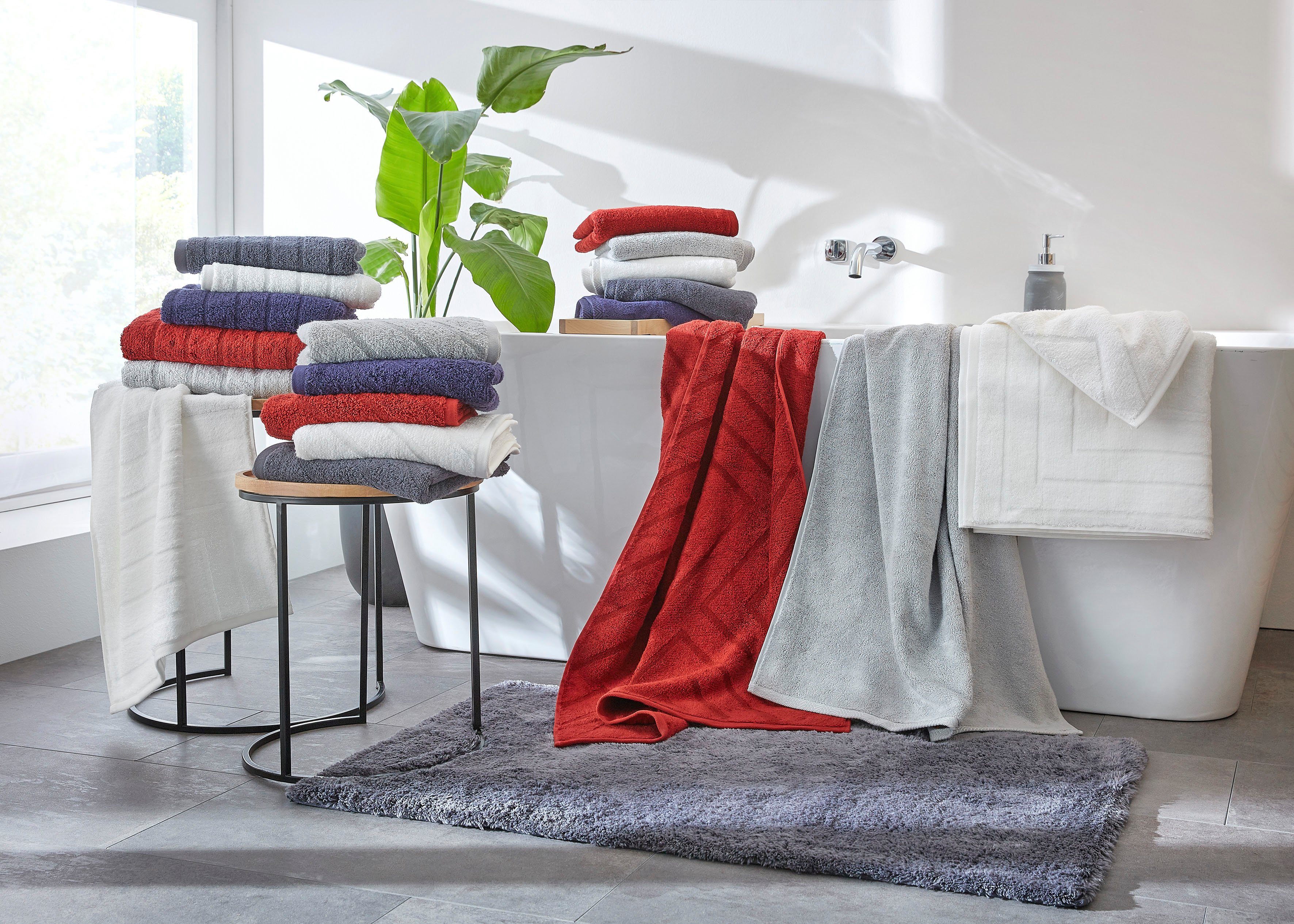 Dyckhoff Handdoekenset City Lights 4 handdoeken (50x100 cm), 2 douchehanddoeken (70x140 cm) (set, 6-delig)