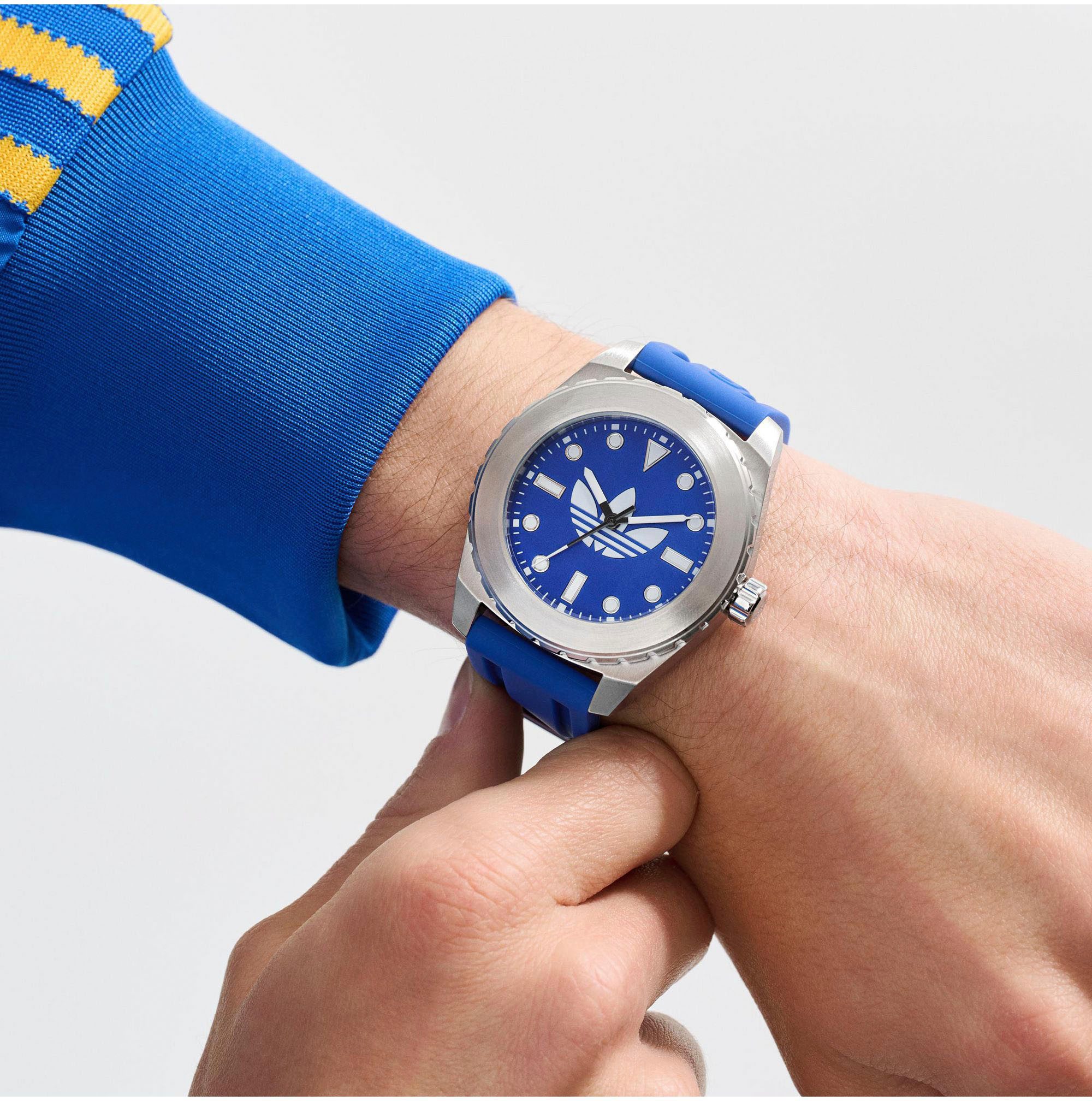 adidas Originals Kwartshorloge DISCOVERER ONE Polshorloge, heren, dames, siliconen band, waterafstotend tot 5 bar