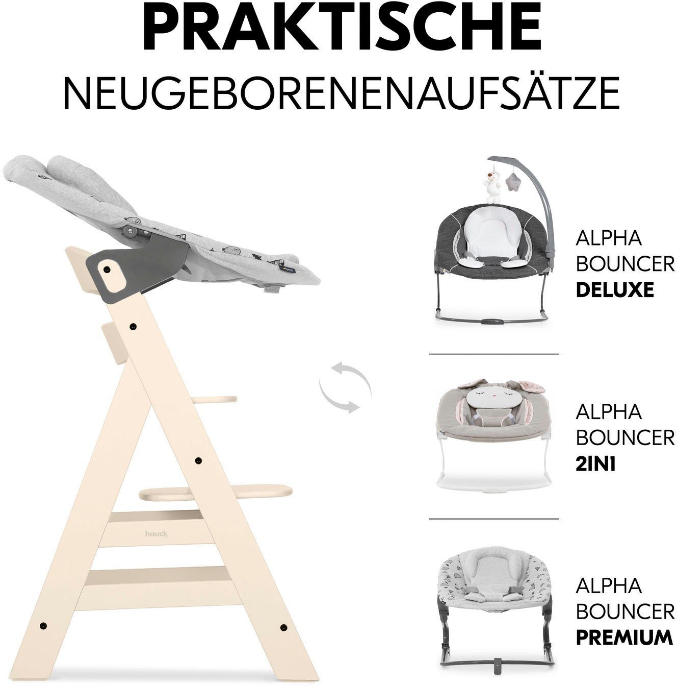 Hauck Kinderstoel Alpha+, Vanilla FSC®- beschermt bos - wereldwijd