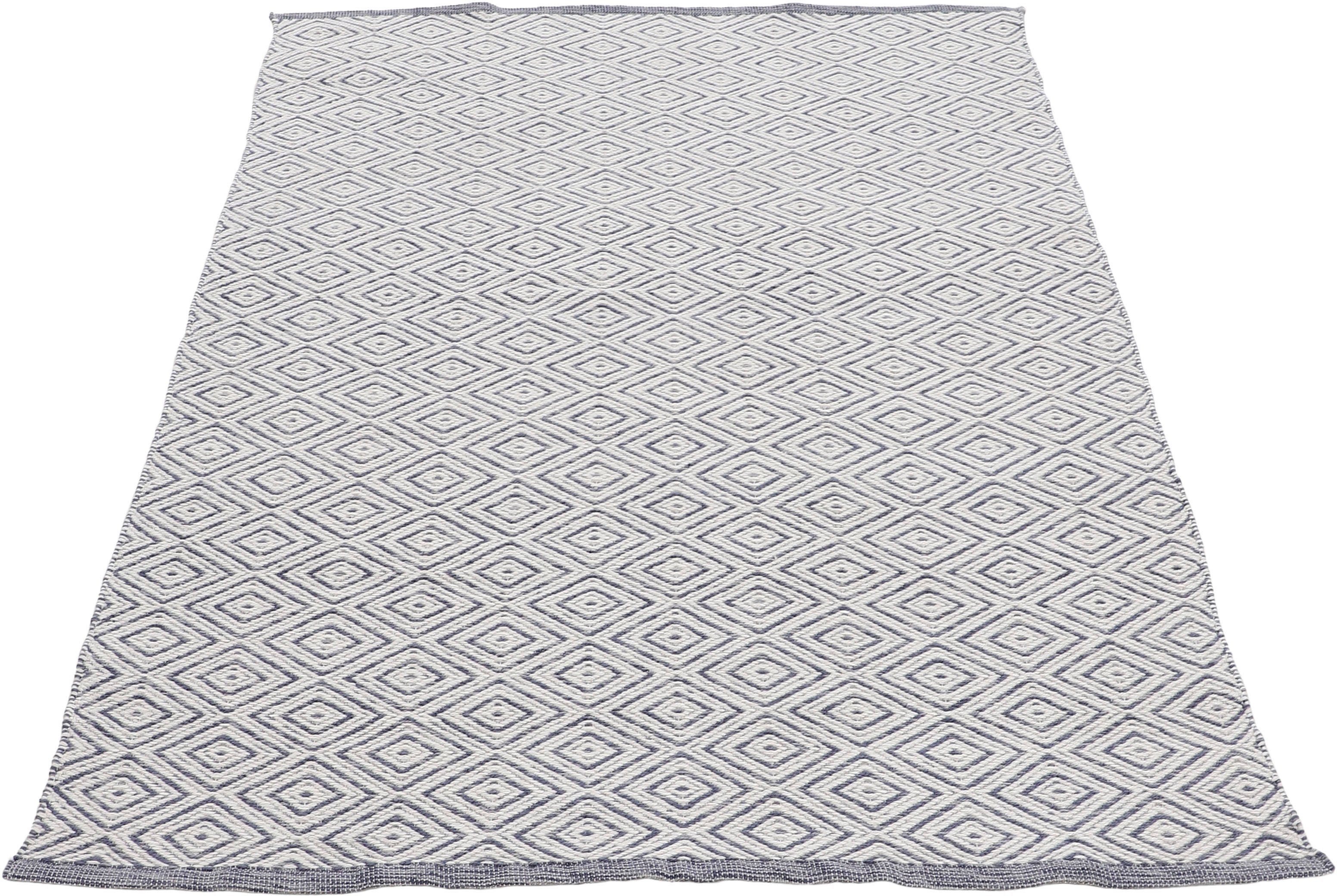 carpetfine Vloerkleed Frida 200 Omkeerbaar tapijt, 100% gerecycled materiaal (PET), vlakweefsel, sisal uitstraling