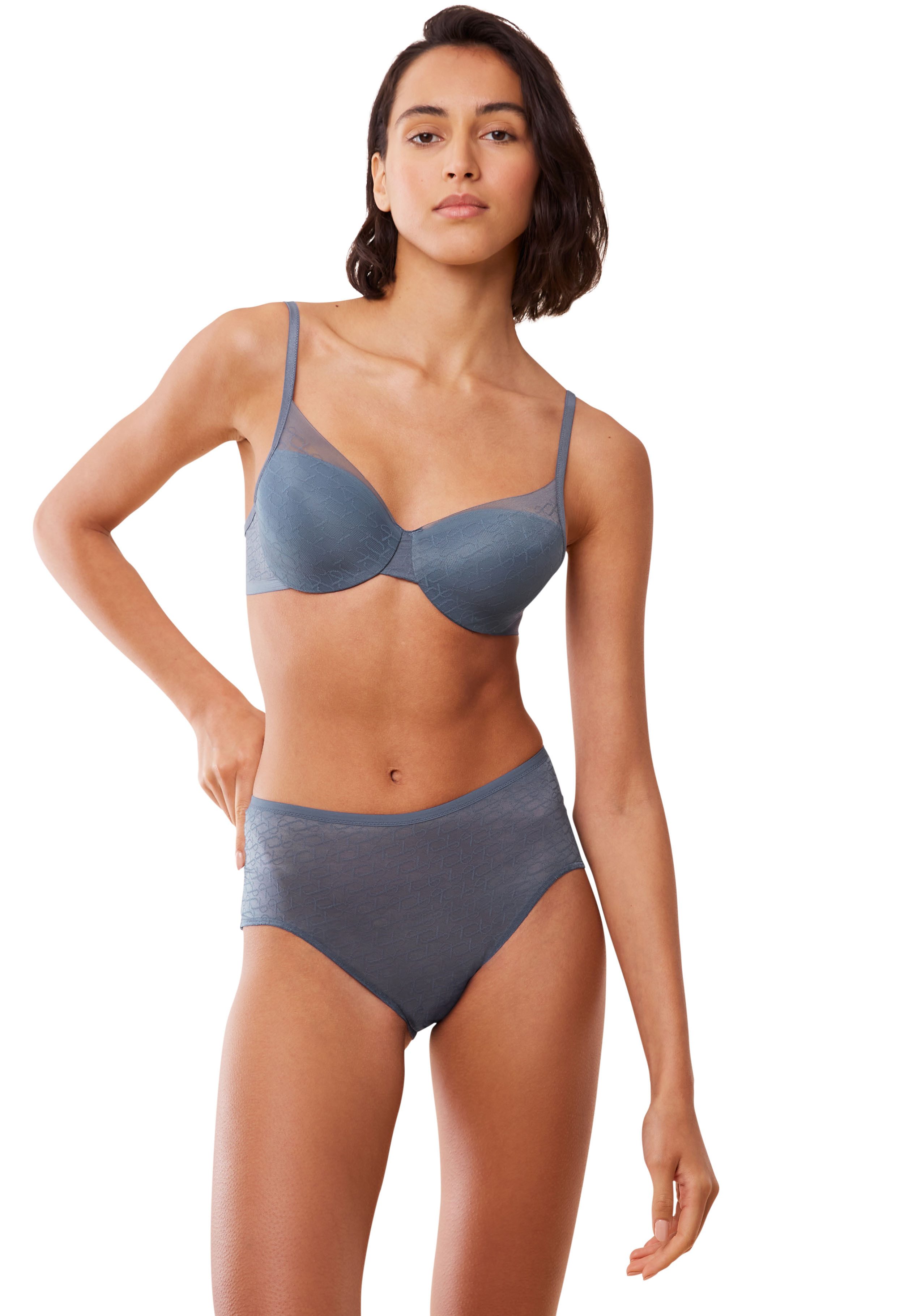 Triumph maxislip Signature Sheer blauw