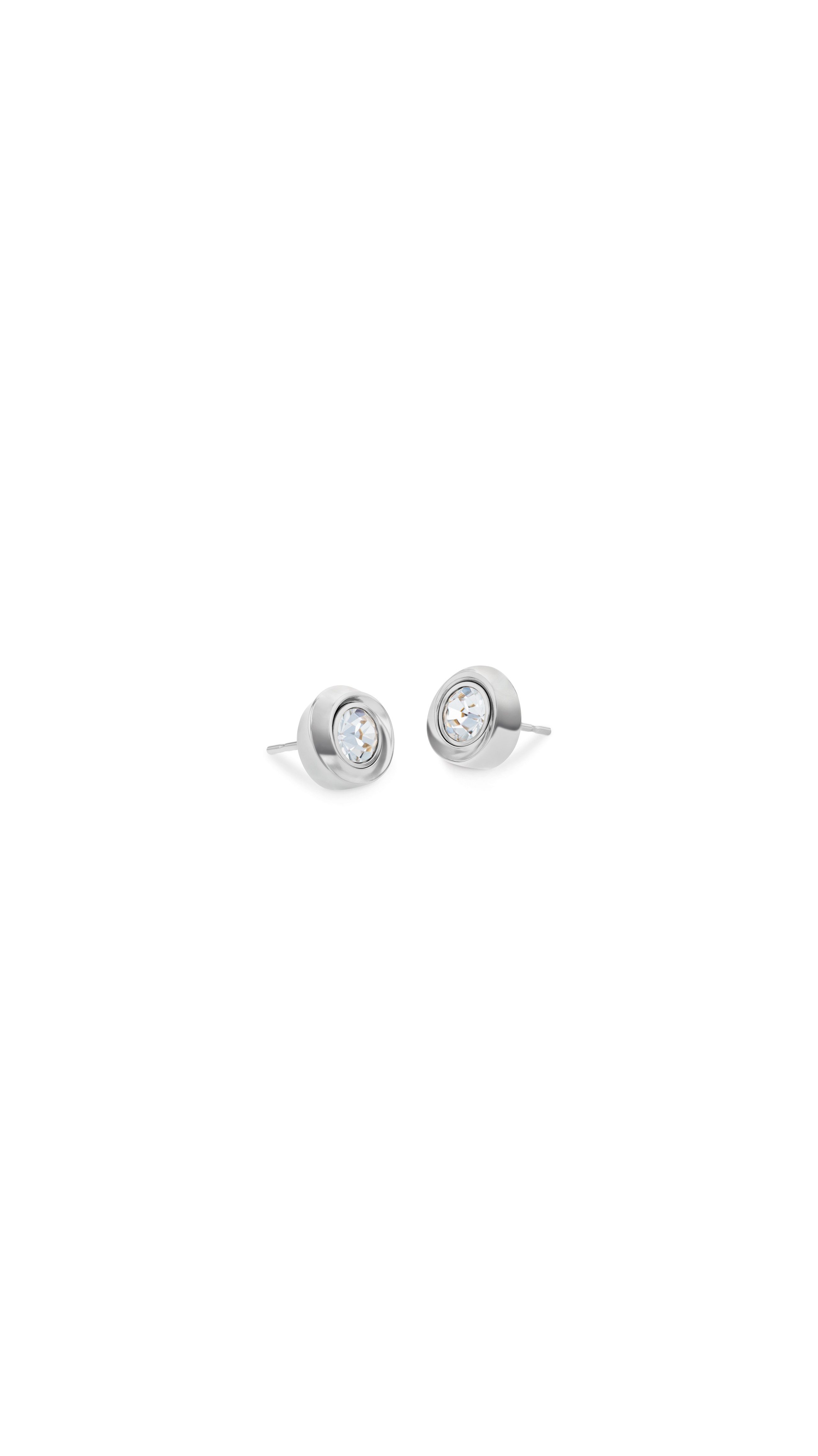 Calvin Klein Paar oorstekers TWISTED BEZEL SOLITAIRE