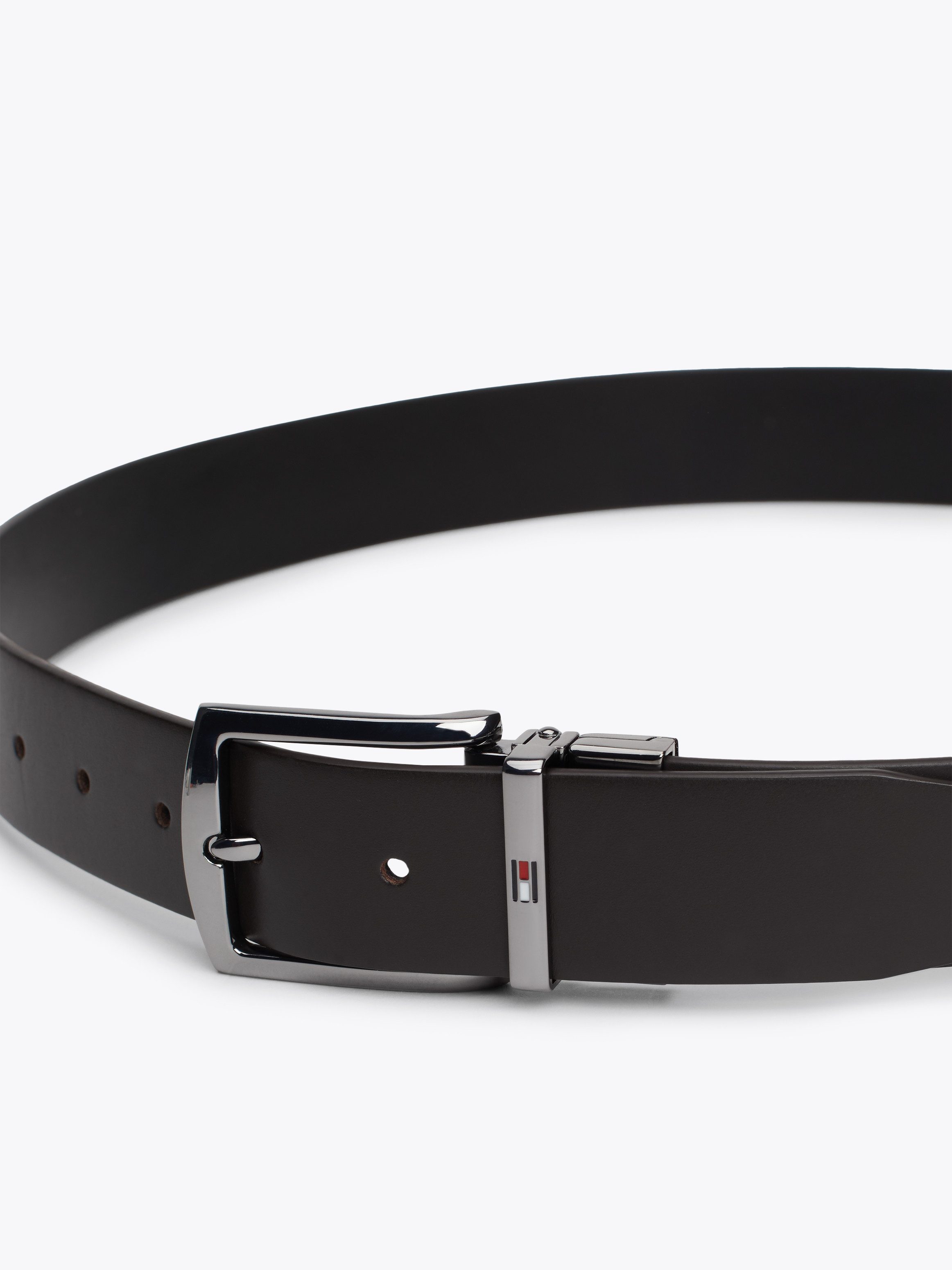 Tommy Hilfiger Leren riem Denton Rev. 3.5 cm met gestempeld logo