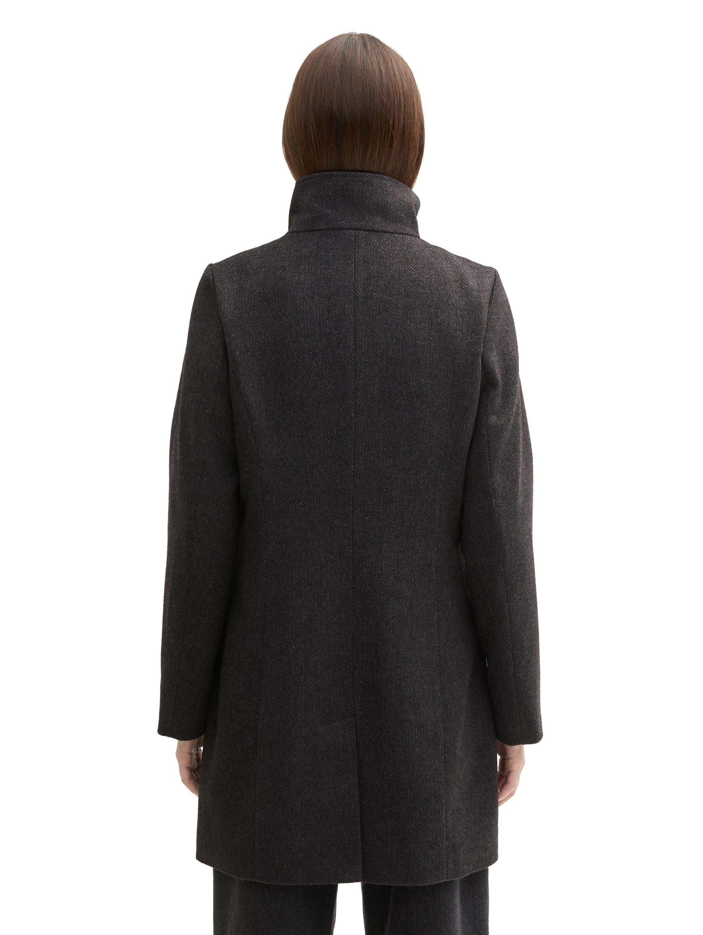 Tom Tailor Denim Korte jas met visgraatpatroon
