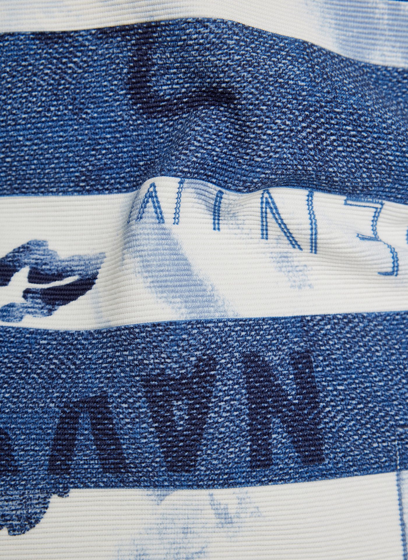 Rabe Shirt met 3/4 mouwen met streepjespatroon en print