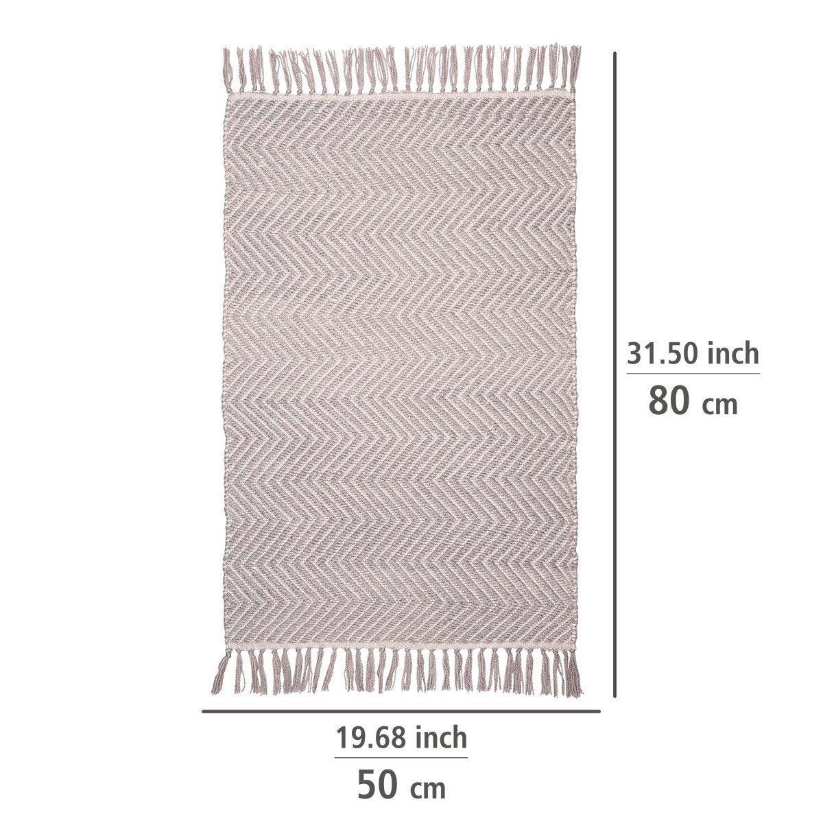 WENKO Badmat Gata BxL: 50 x 80 cm (1 stuk)