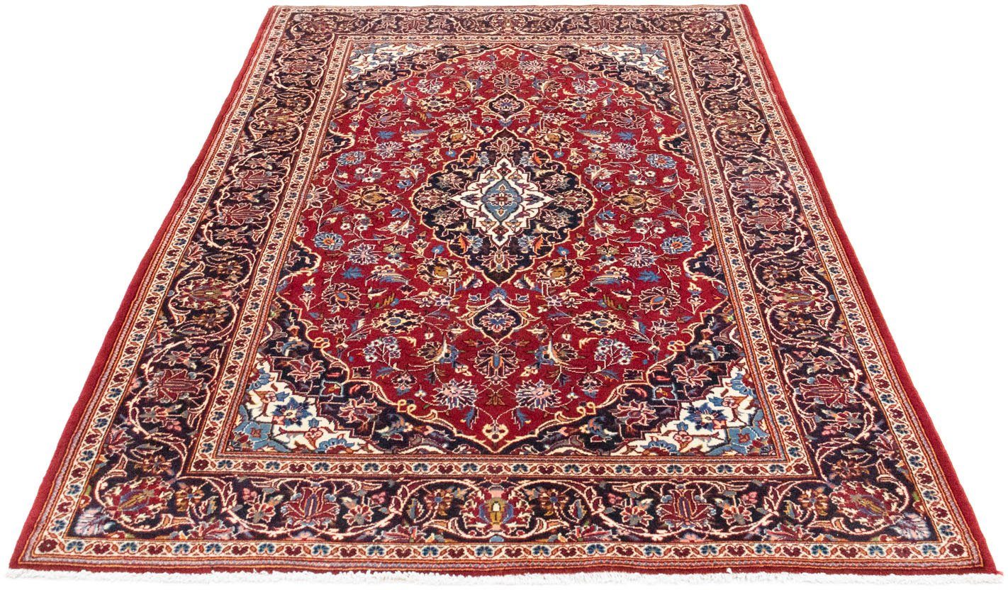 morgenland Wollen kleed Keshan vloerkleed met de hand geknoopt rood