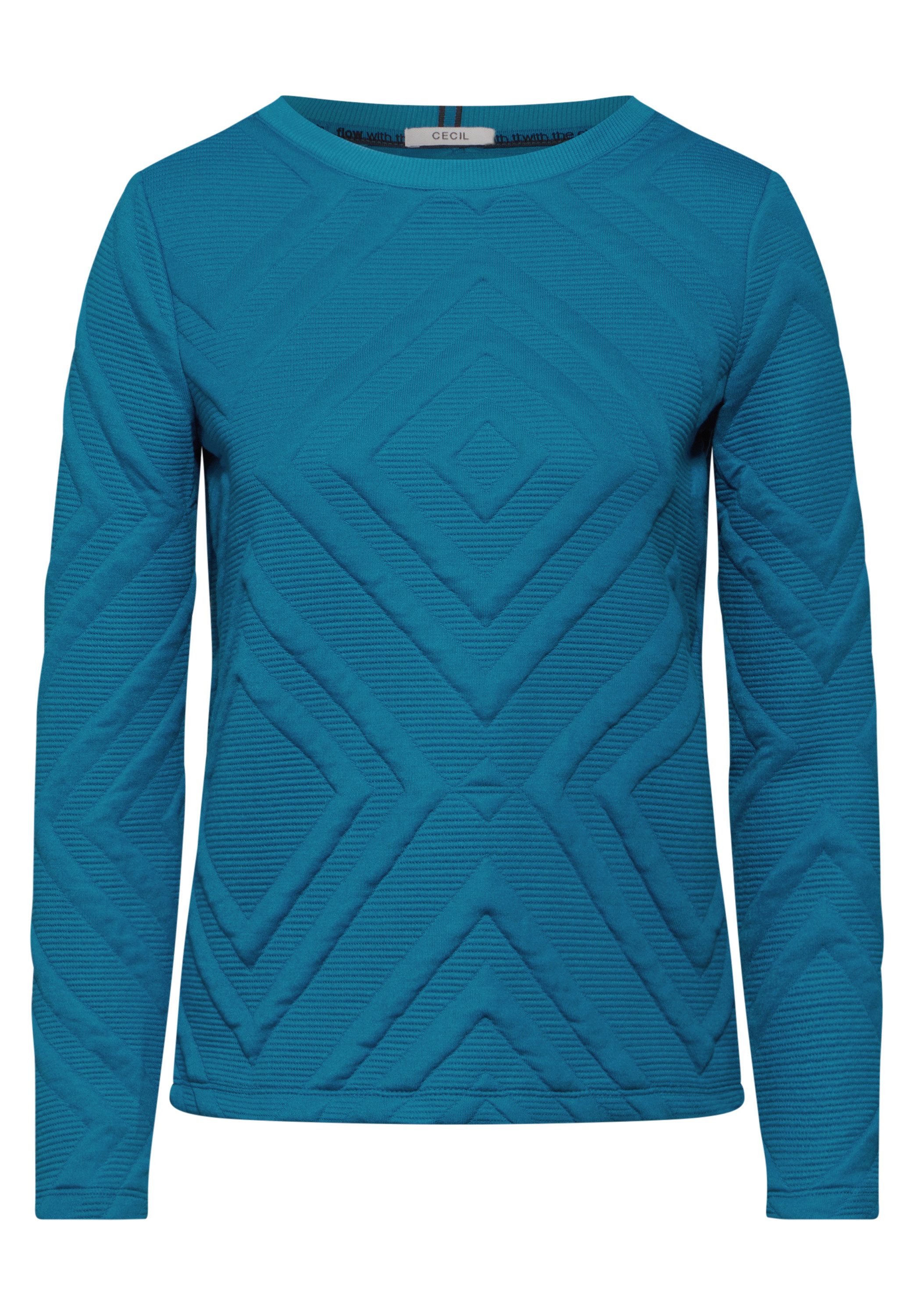 Cecil Sweatshirt met 3d structuurpatroon