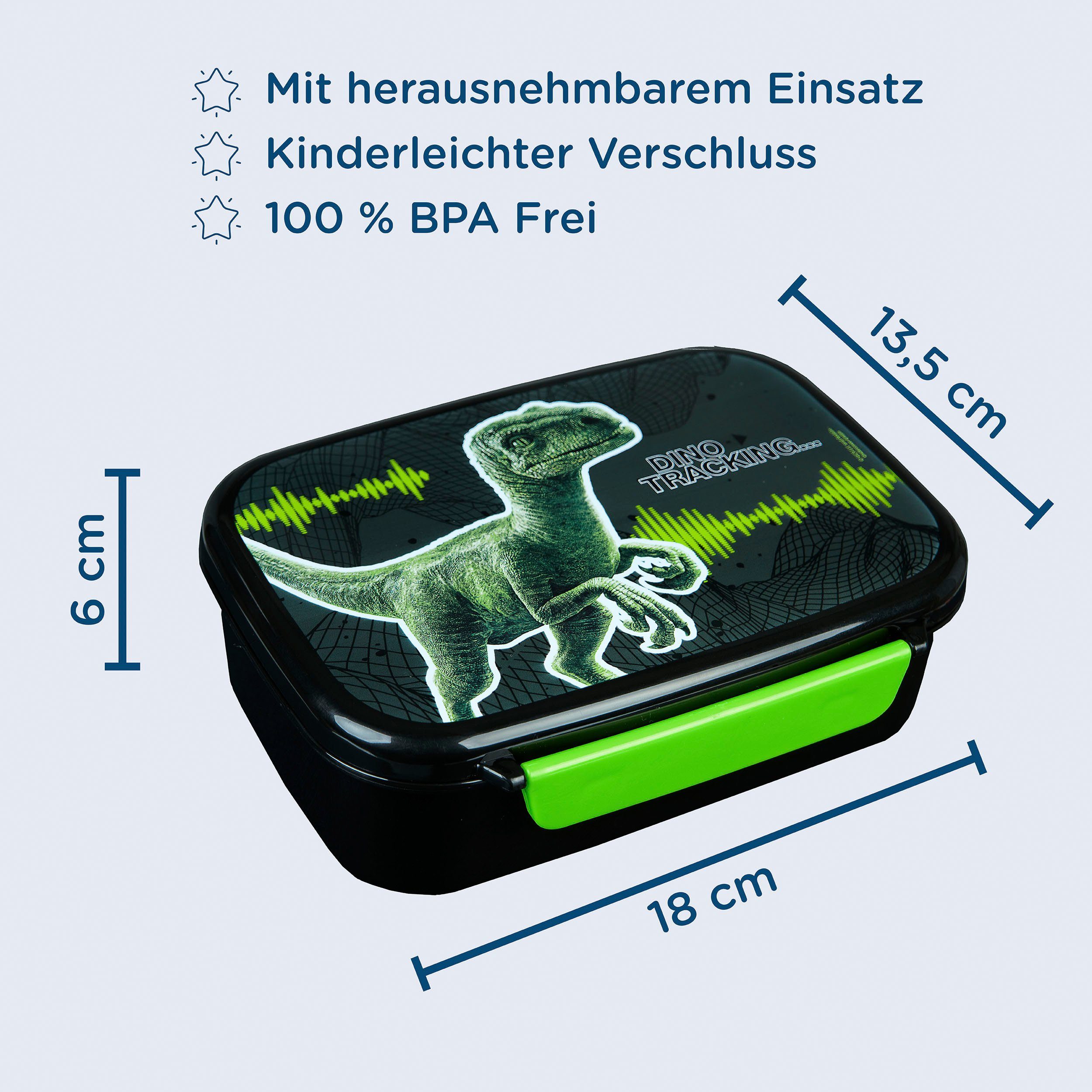 Scooli Lunchbox & drinkfles, Jurassic World (set, 2-delig)