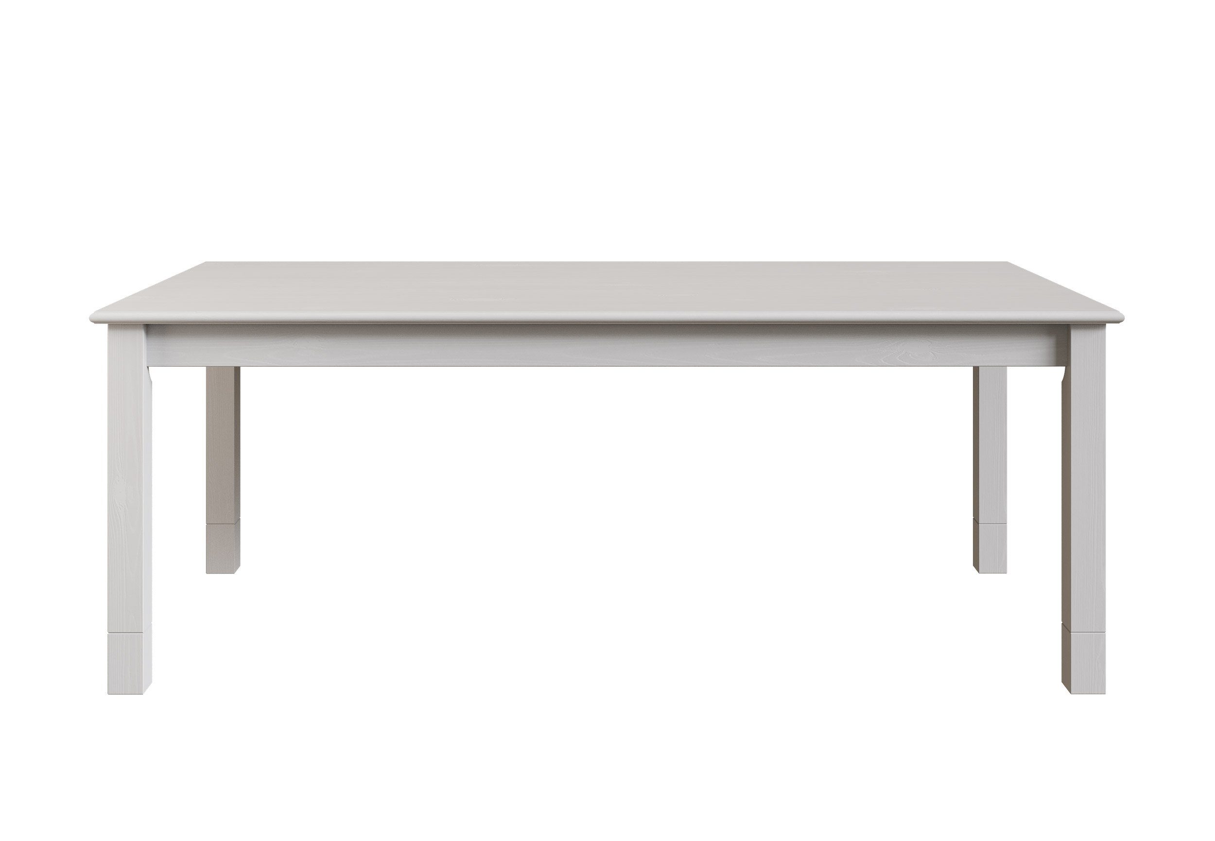 Home affaire Eettafel Rauna Van massief grenen eettafels maat 200 cm x 75 cm x 100 cm wit