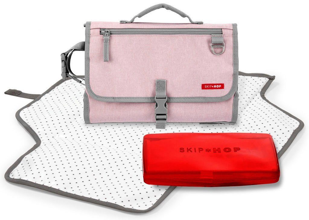 Skip Hop Luiertas Pronto, pink met bevestiging voor kinderwagen