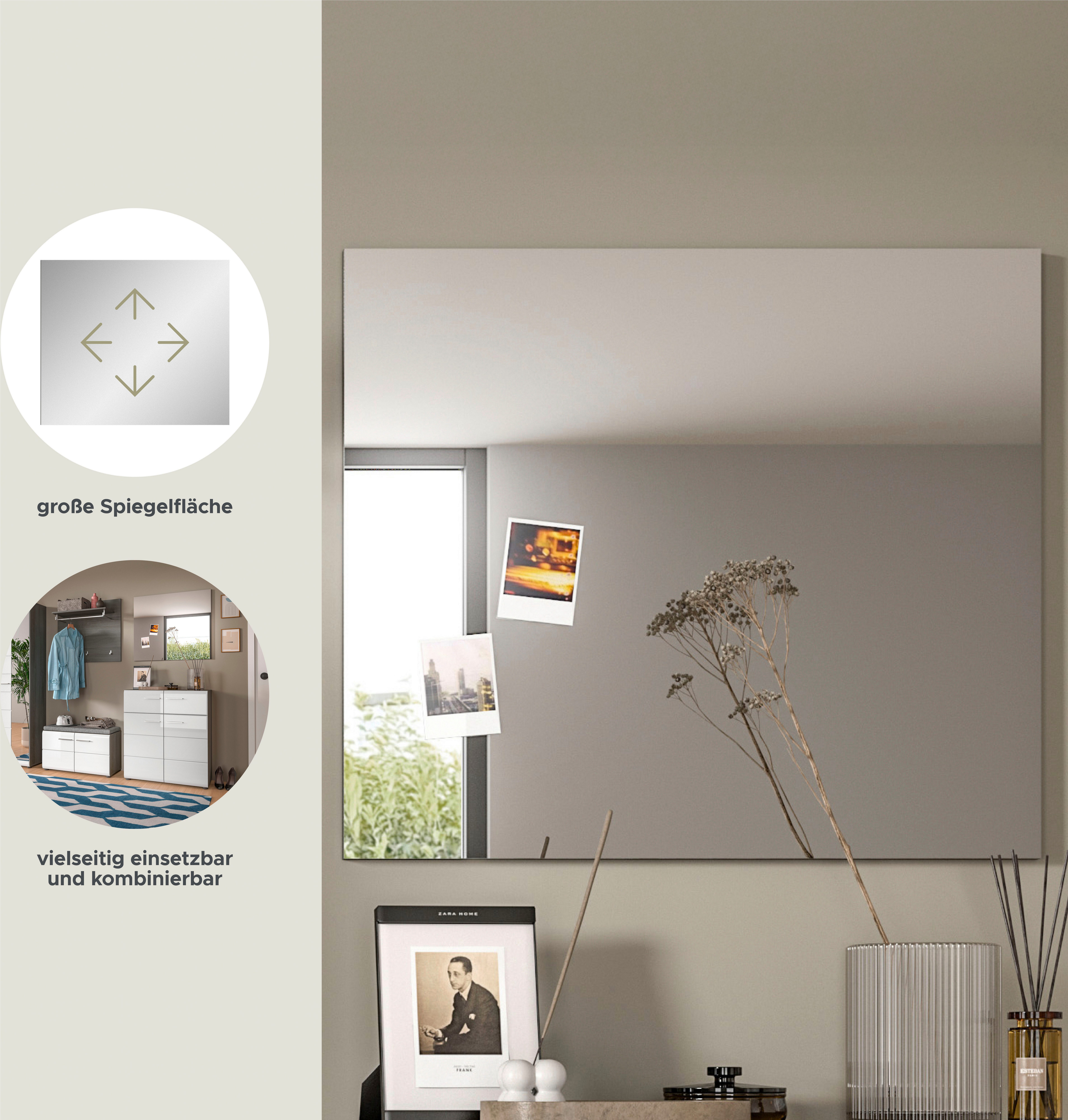 INOSIGN Spiegel Rumba, Breedte 70 cm Garderobespiegel, gangspiegel, hall spiegel, wandspiegel