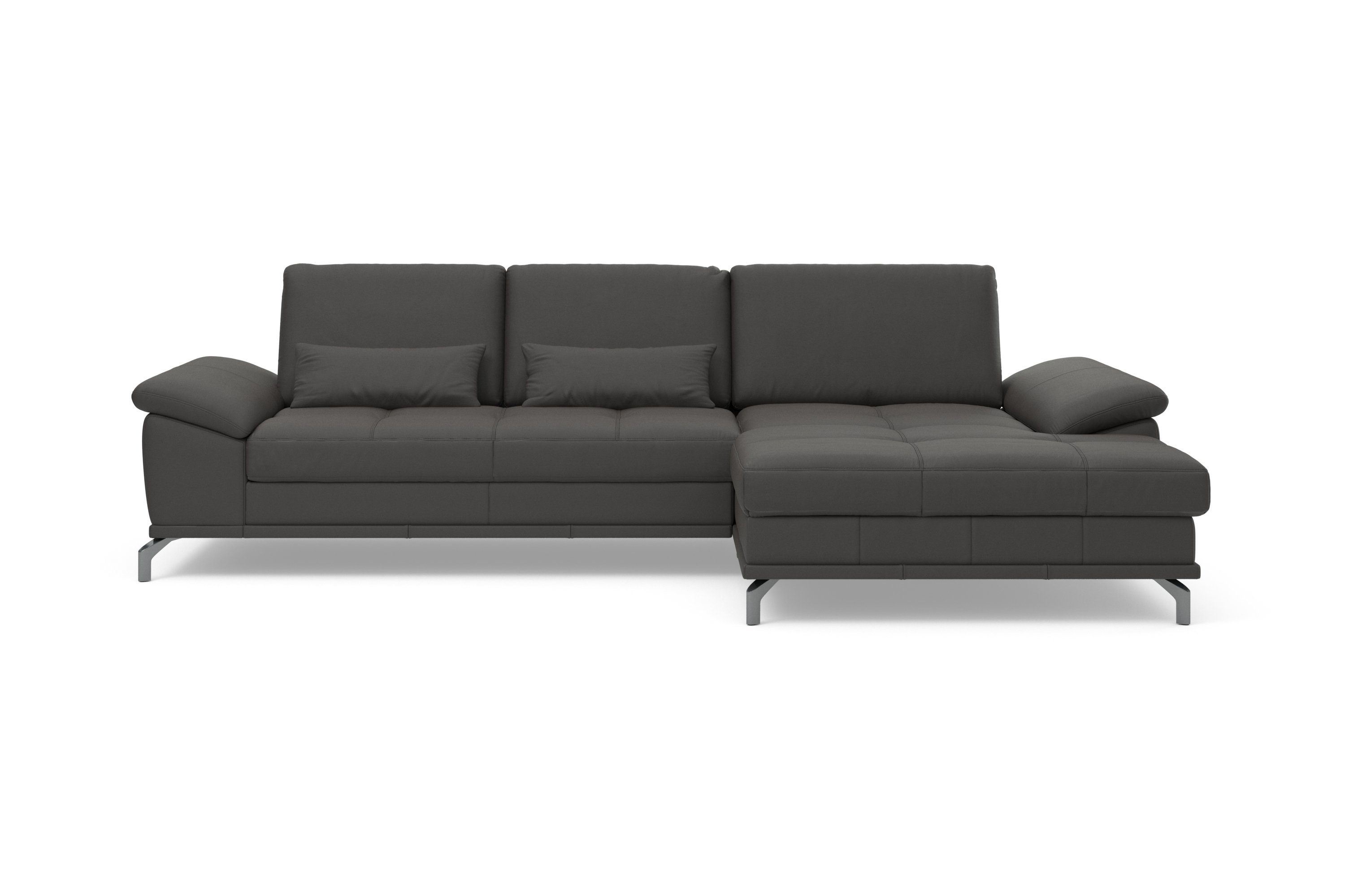 Places of Style Hoekbank Costello L-vorm, met zitdiepteverstelling, armleuningverstelling en