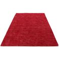 morgenland design-vloerkleed designer uni rosso 182 x 132 cm zeer zachtpolig rood