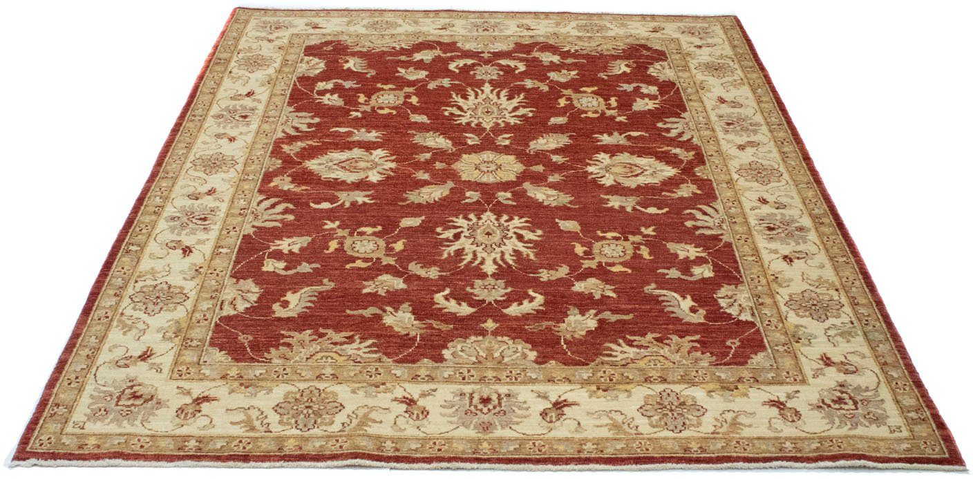 morgenland Wollen kleed Farahan vloerkleed met de hand geknoopt rood