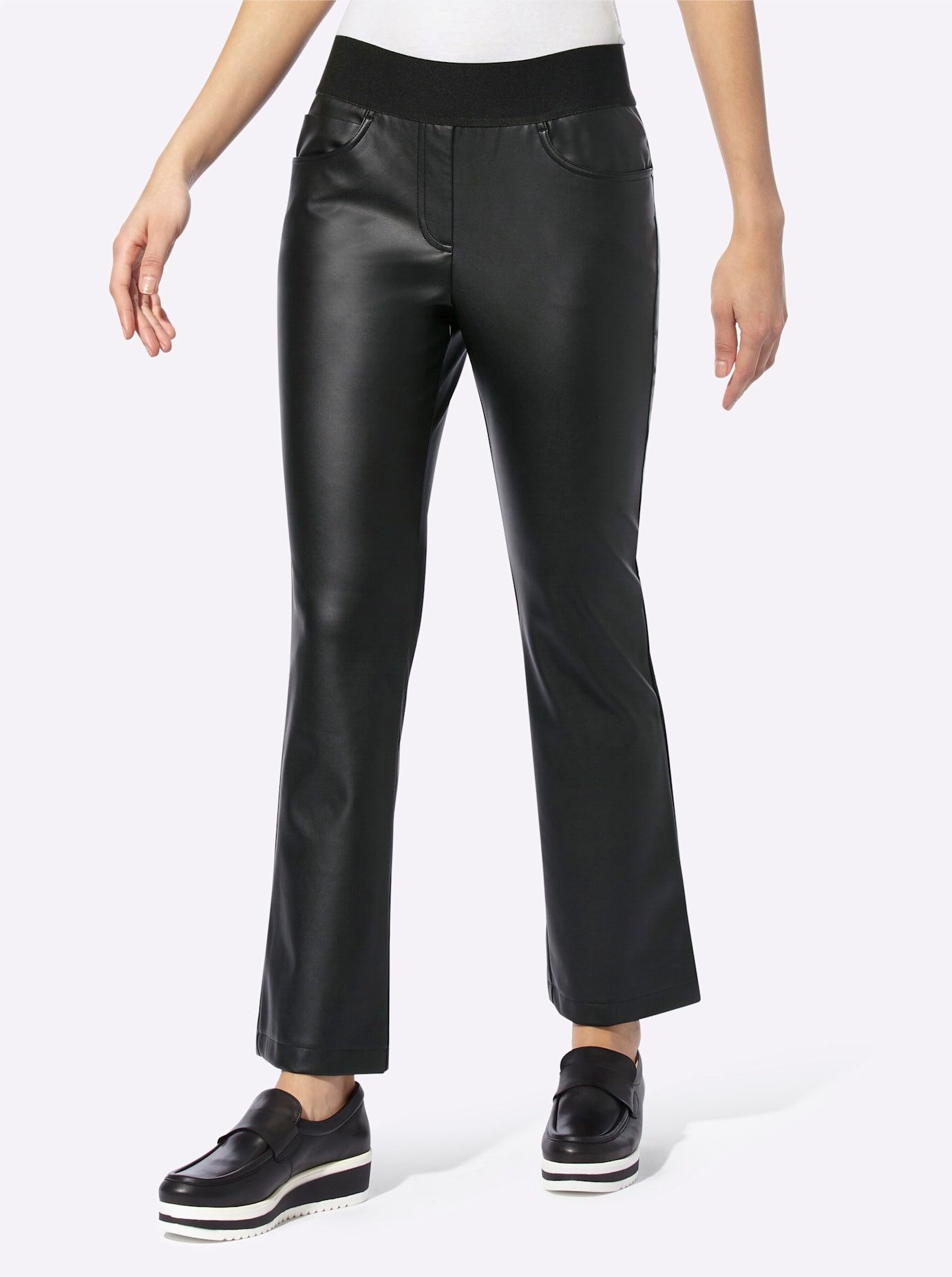 Heine Imitatieleren broek