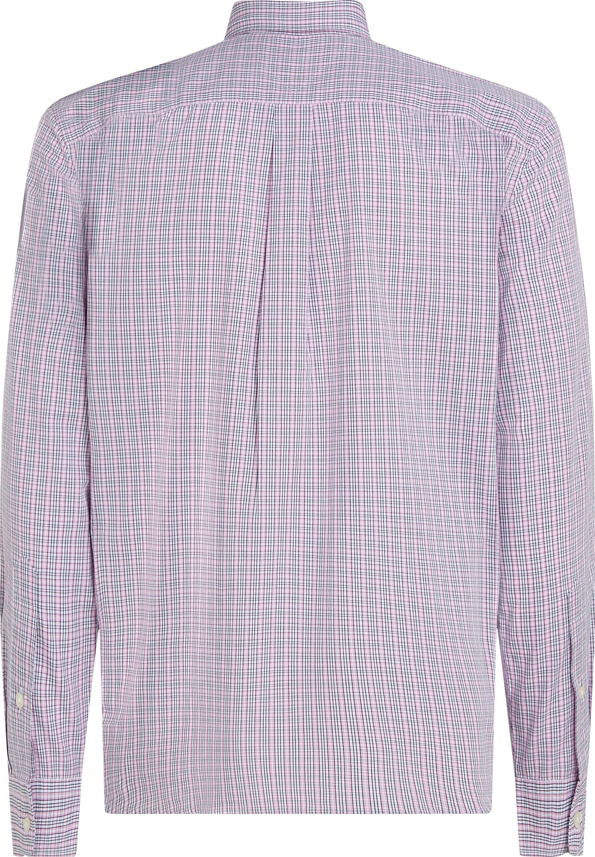 Tommy Hilfiger Overhemd met lange mouwen FLEX POPLIN SMALL TARTAN SHIRT