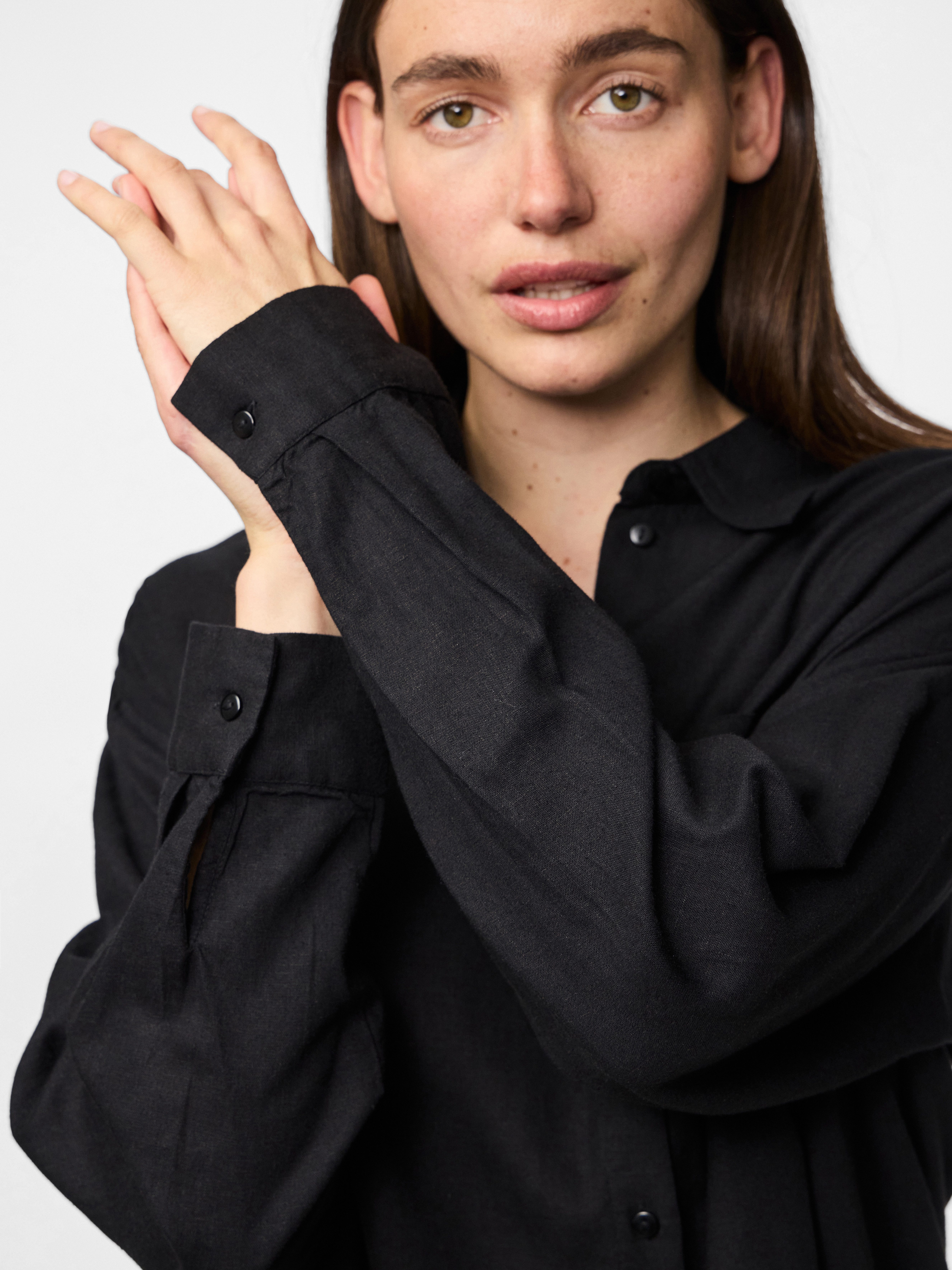 pieces Overhemdblouse PCPIA LS LOOSE SHIRT WVN NOOS