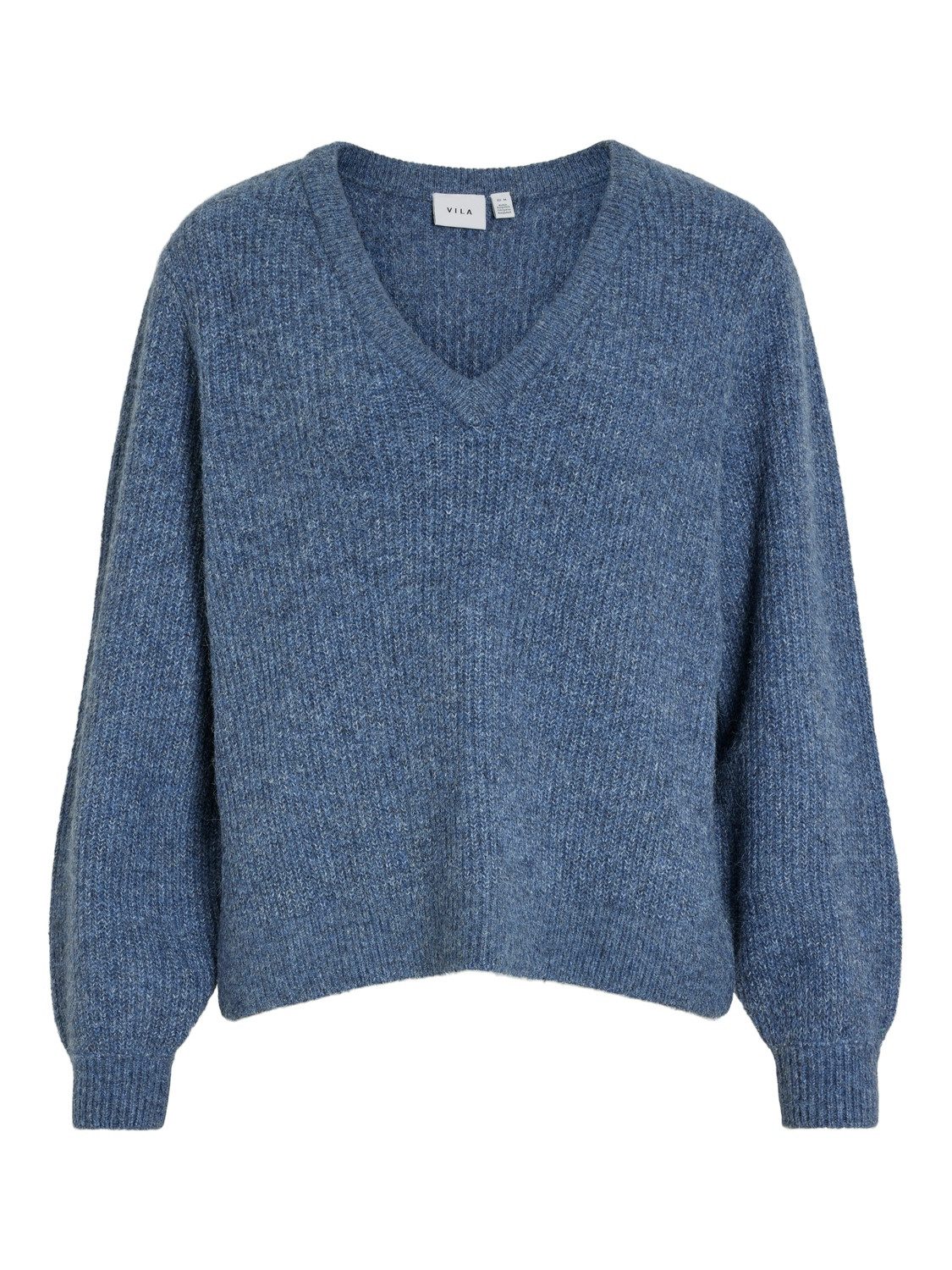 Vila Trui met V-hals VIBELUNA V-NECK REV L/S KNIT TOP - NOOS