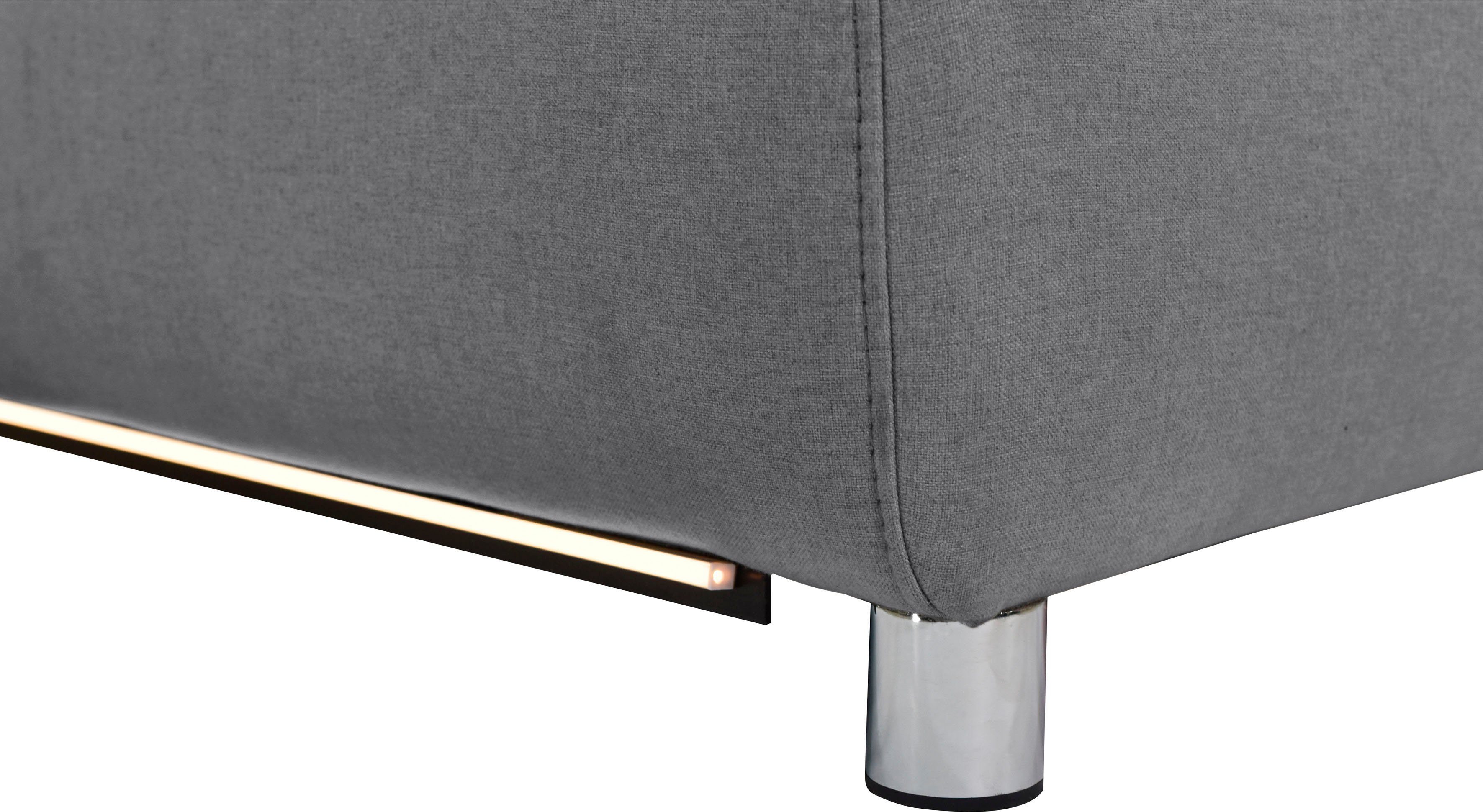 Places of Style 2-zitsbank Pareli 172 cm, handmatige en elektrische relaxfunctie USB, hoofdsteunverstelling, LED, in echt leer, kunstleer, web