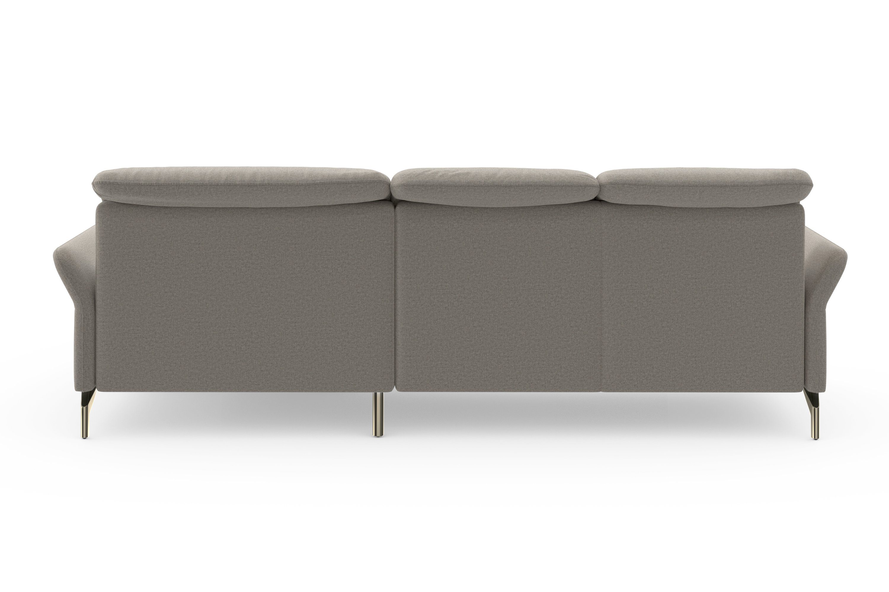 sit&more Hoekbank Fashion L-vorm naar keuze met verstelbare hoofdsteun, uittrekzitting, motorisch, nikkel poten
