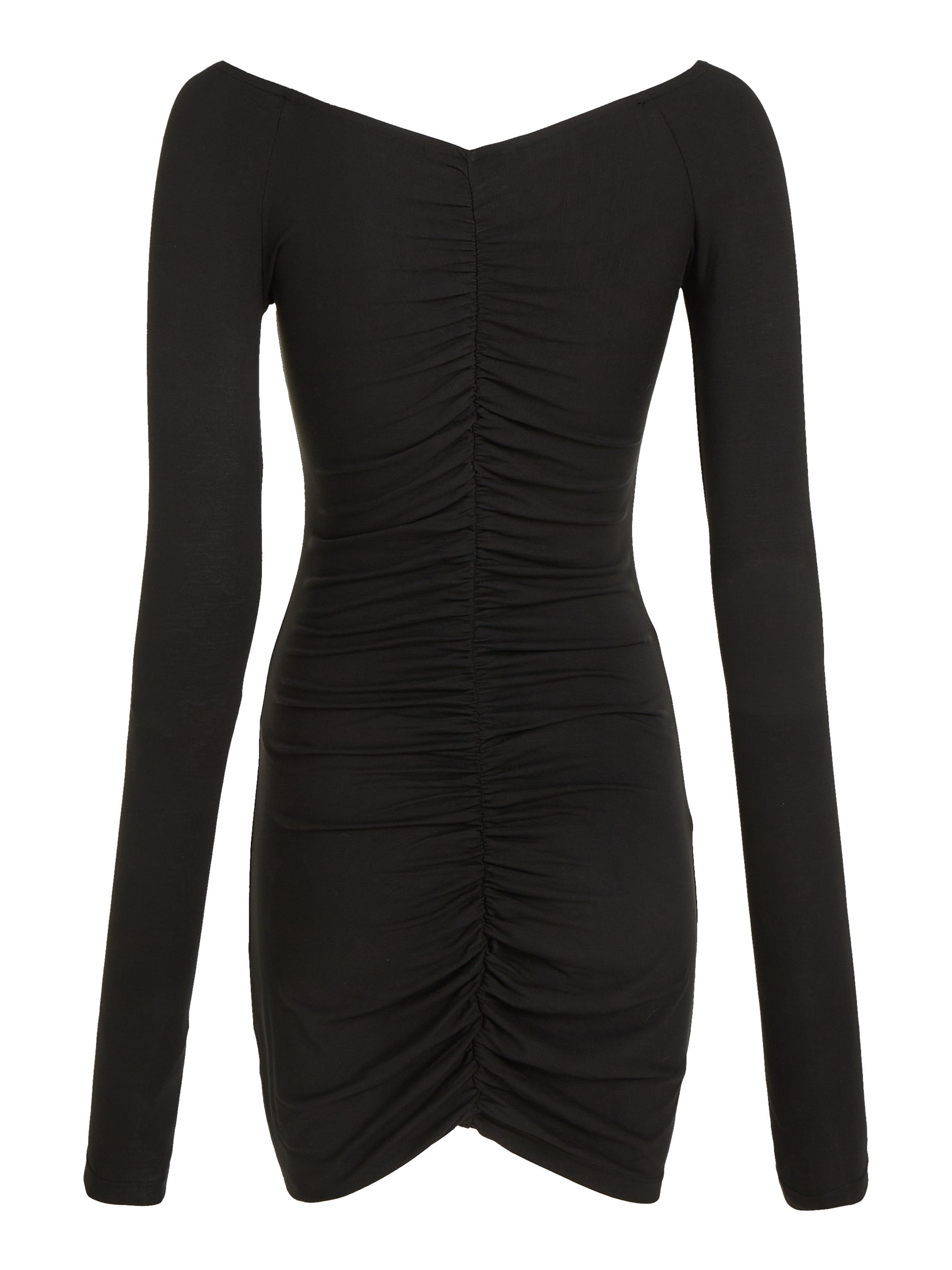 TOMMY JEANS Jerseyjurk TJW OFF SHOULDER GATHER BODYCON