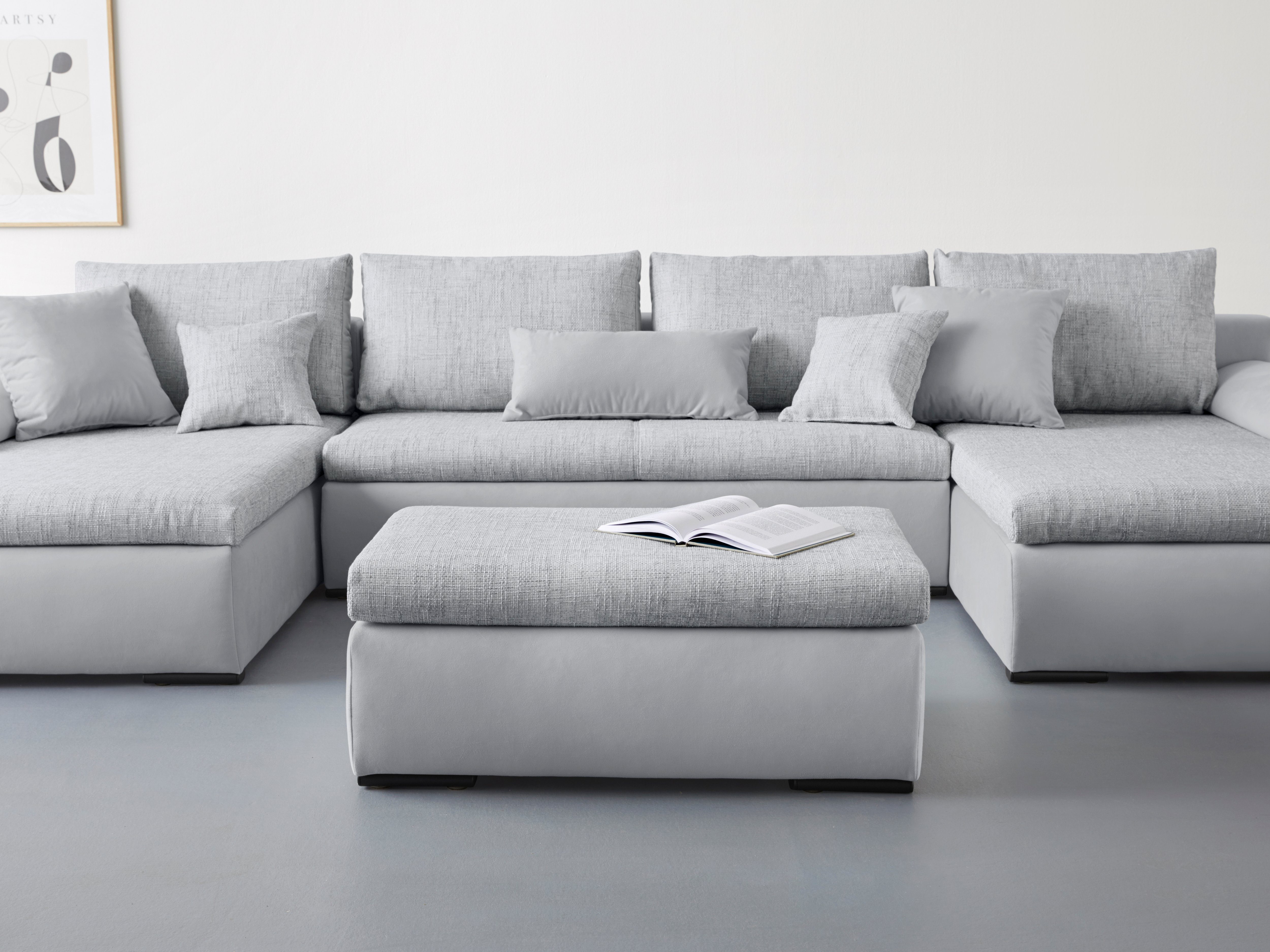 Home affaire Hocker Win met zwarte metalen poten, vrij plaatsbaar
