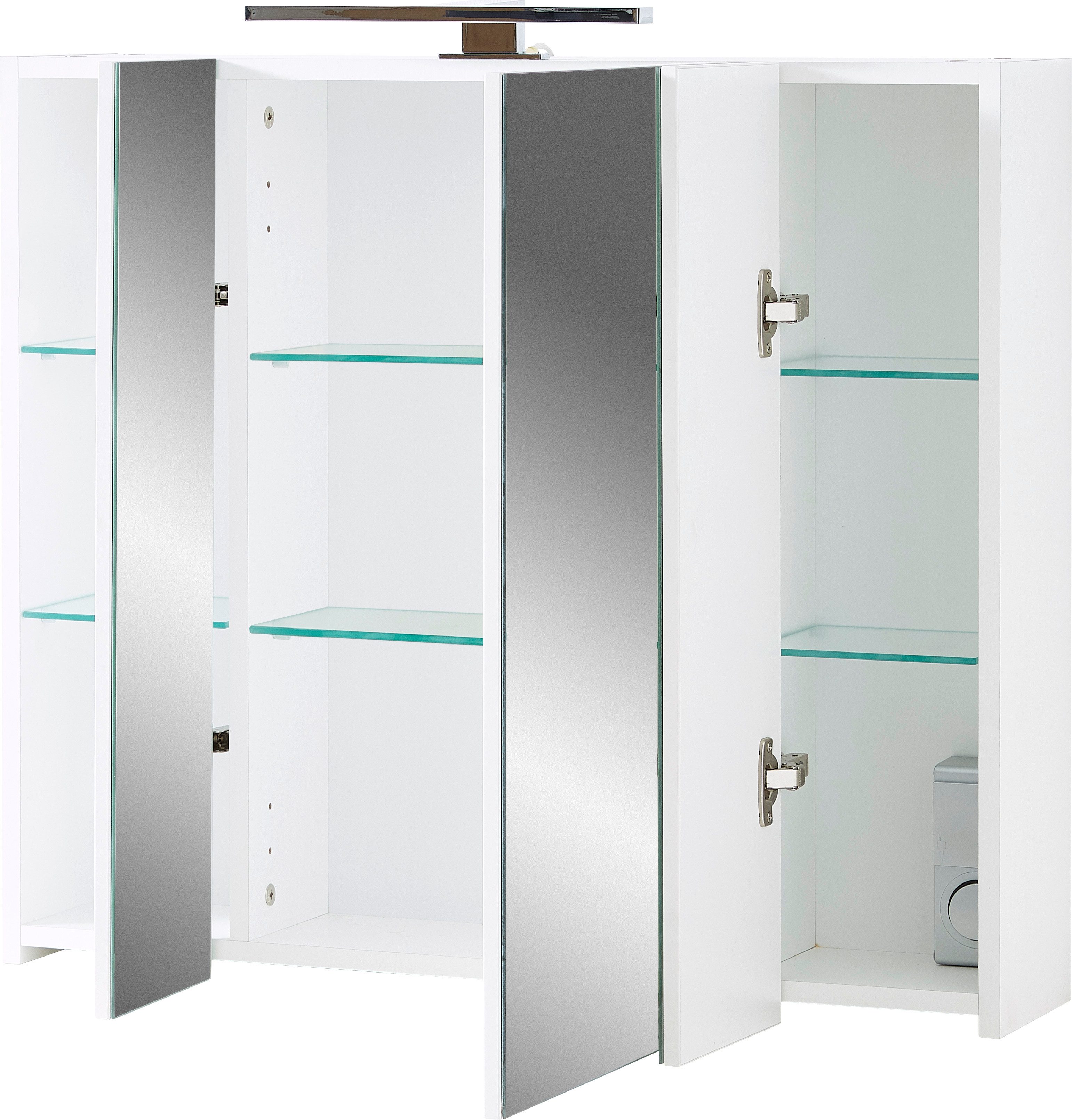 GERMANIA Badmeubelset Ameca Badset: wastafelonderkast, spiegelkast, commode & kast (4 stuks)