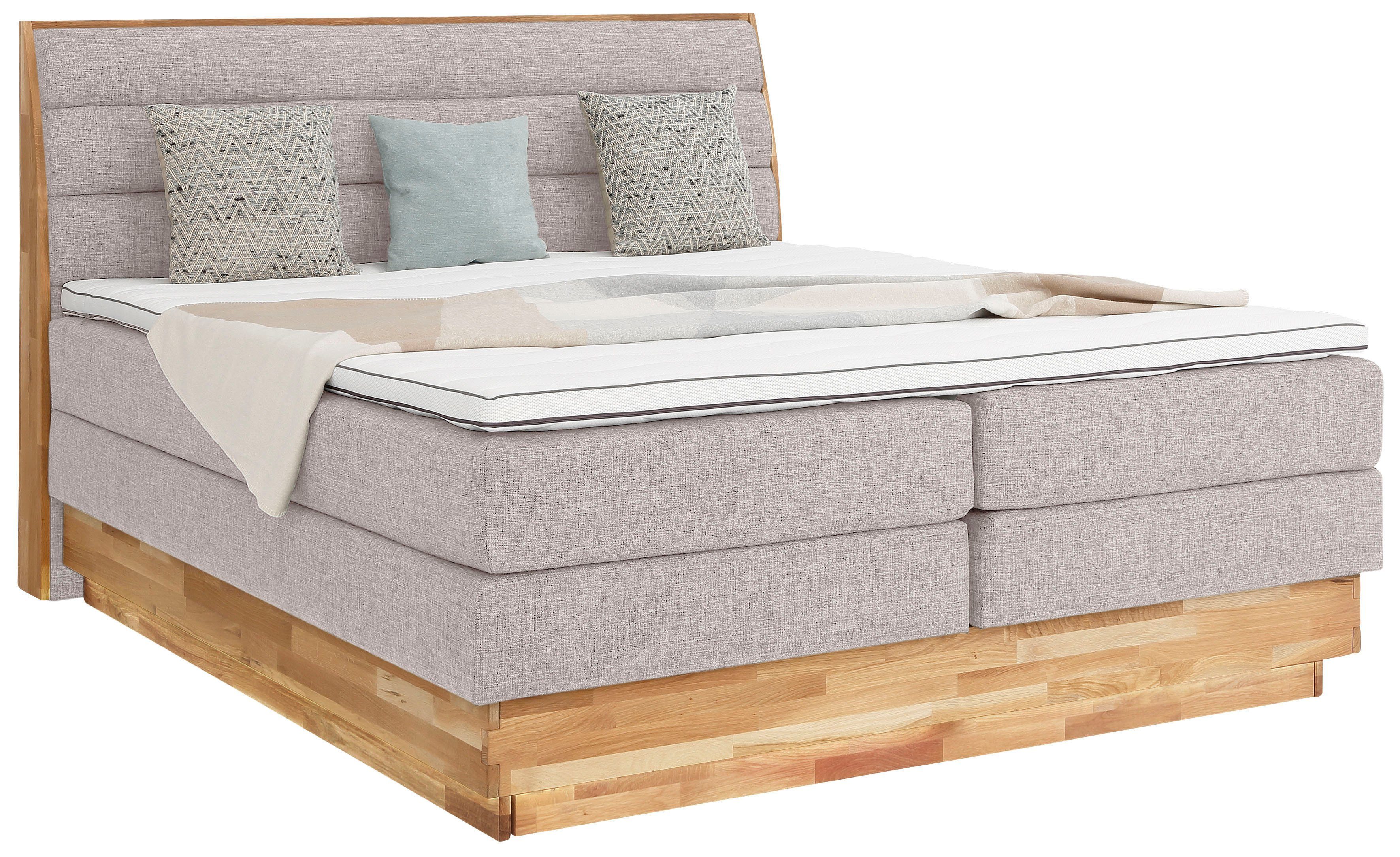 OTTO products Boxspring JENNA zonder ledverlichting, met gecertificeerde, gerecyclede overtrekstoffen, met bedkist, ook hardheid 4 te bestellen!