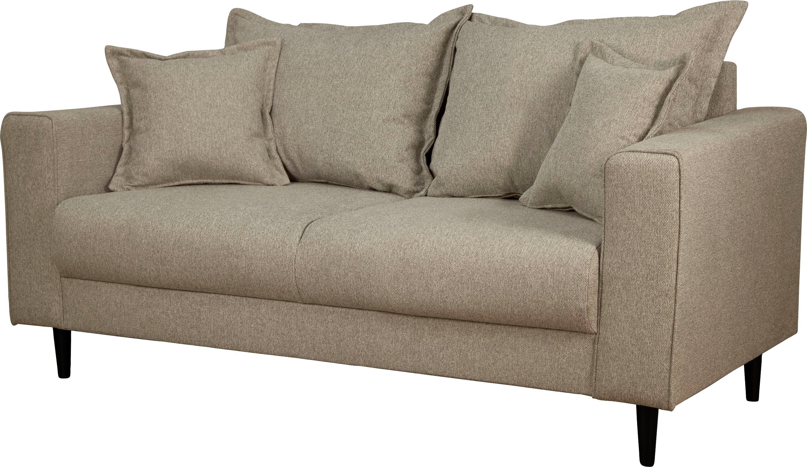 Home affaire 2-zitsbank VEYRAS, hoog zitcomfort, afmetingen B/D/H: 162/84/76 cm