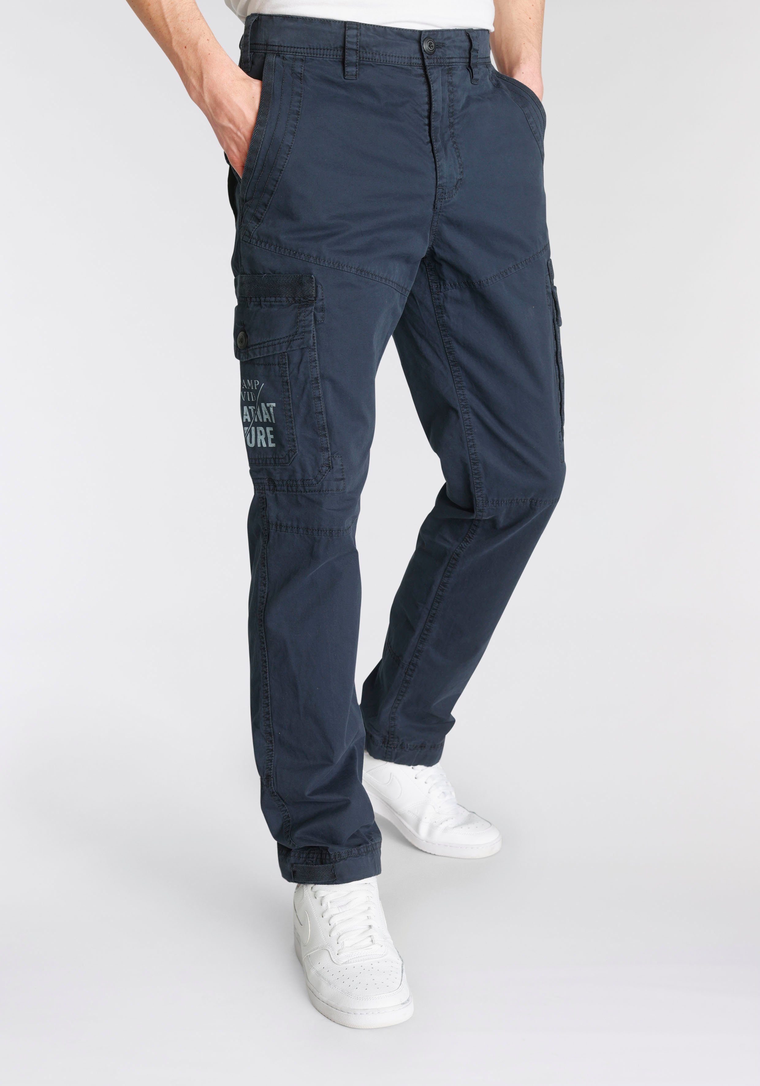 CAMP DAVID Cargobroek met logo-opschrift