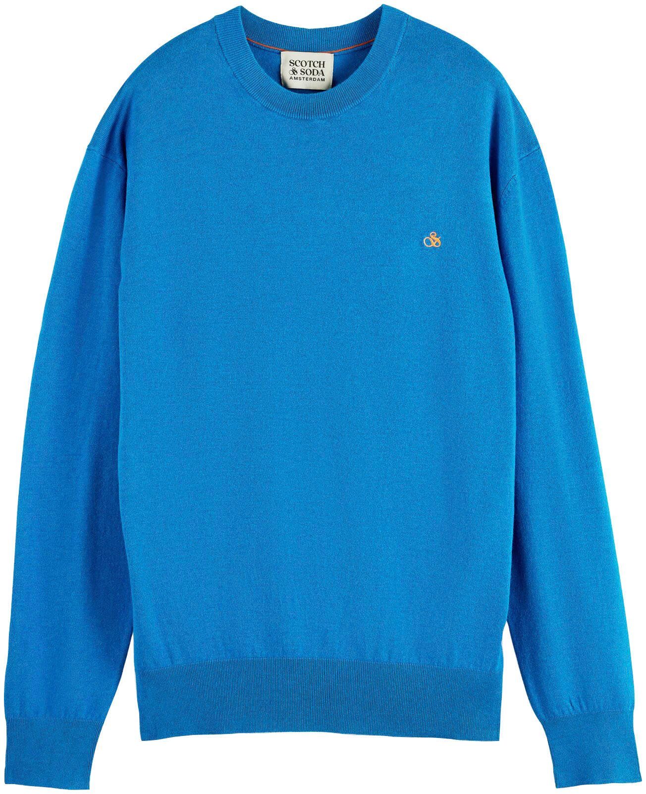 Scotch & Soda Trui met ronde hals Essentials - Ecovero viscose-blend crewneck pullover