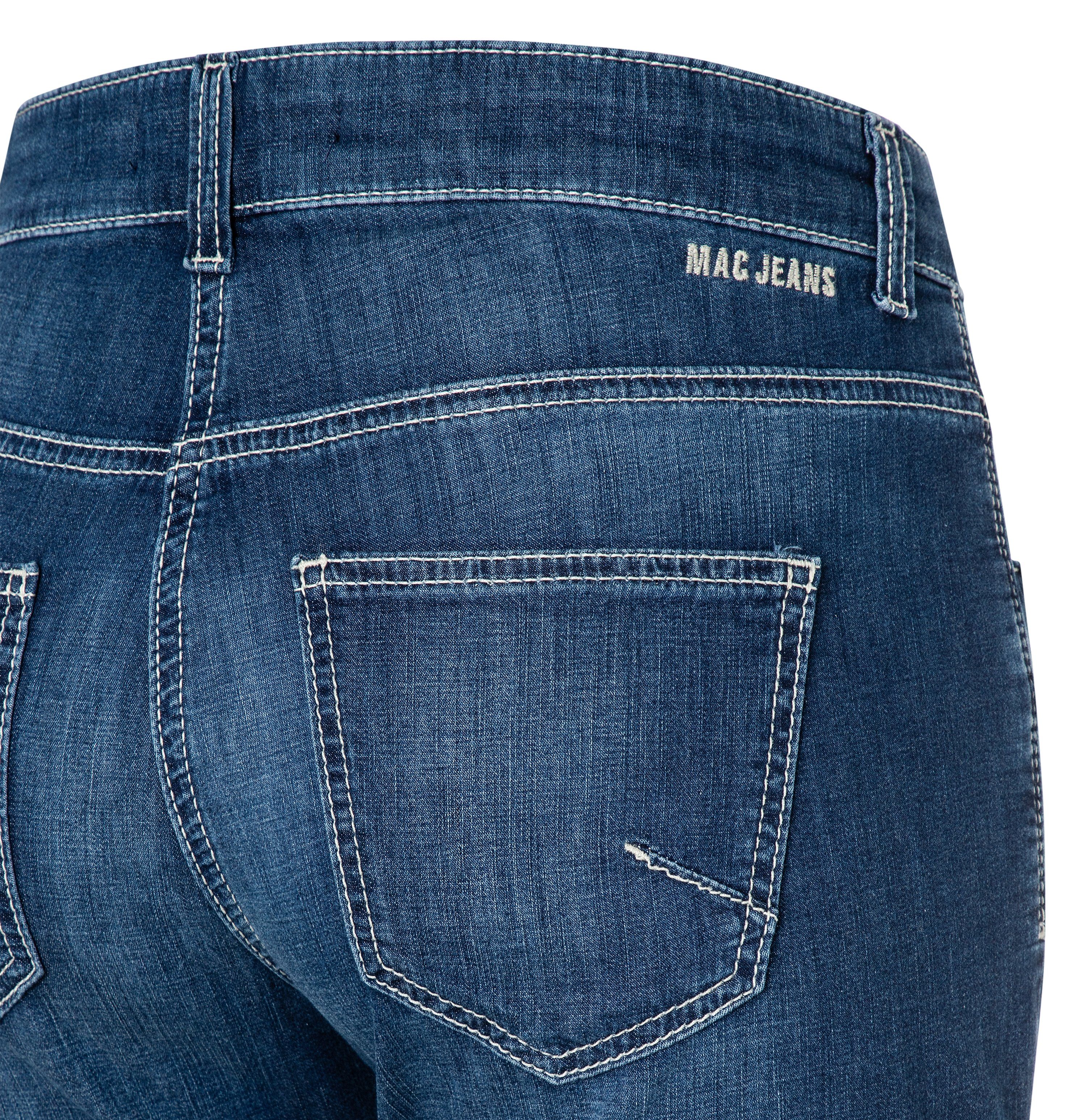 MAC Capri jeans Capri Ingelegde decoratieve plooien aan de zoom