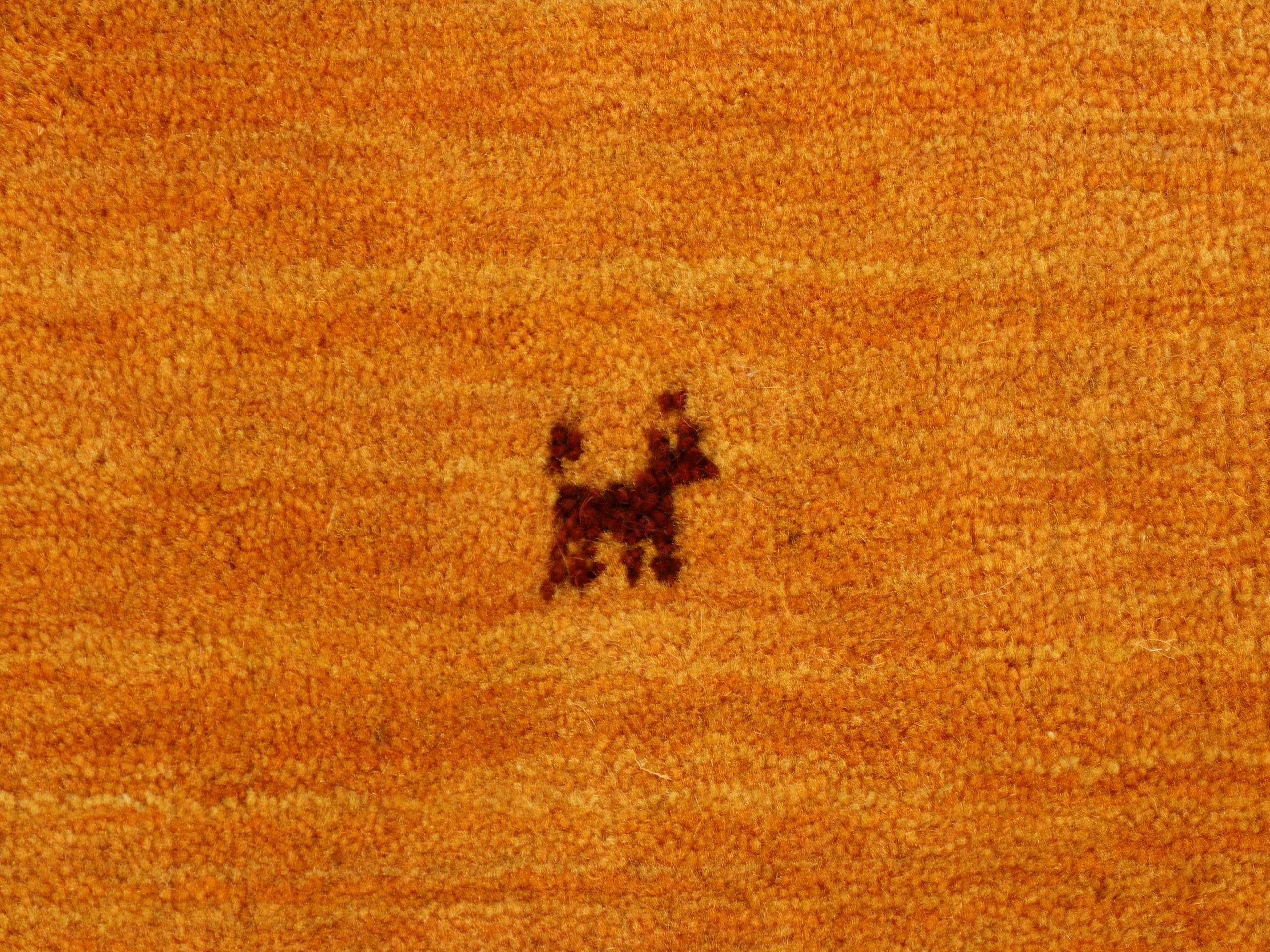 carpetfine Wollen kleed Gabbeh Uni, ook als loper verkrijgbaar