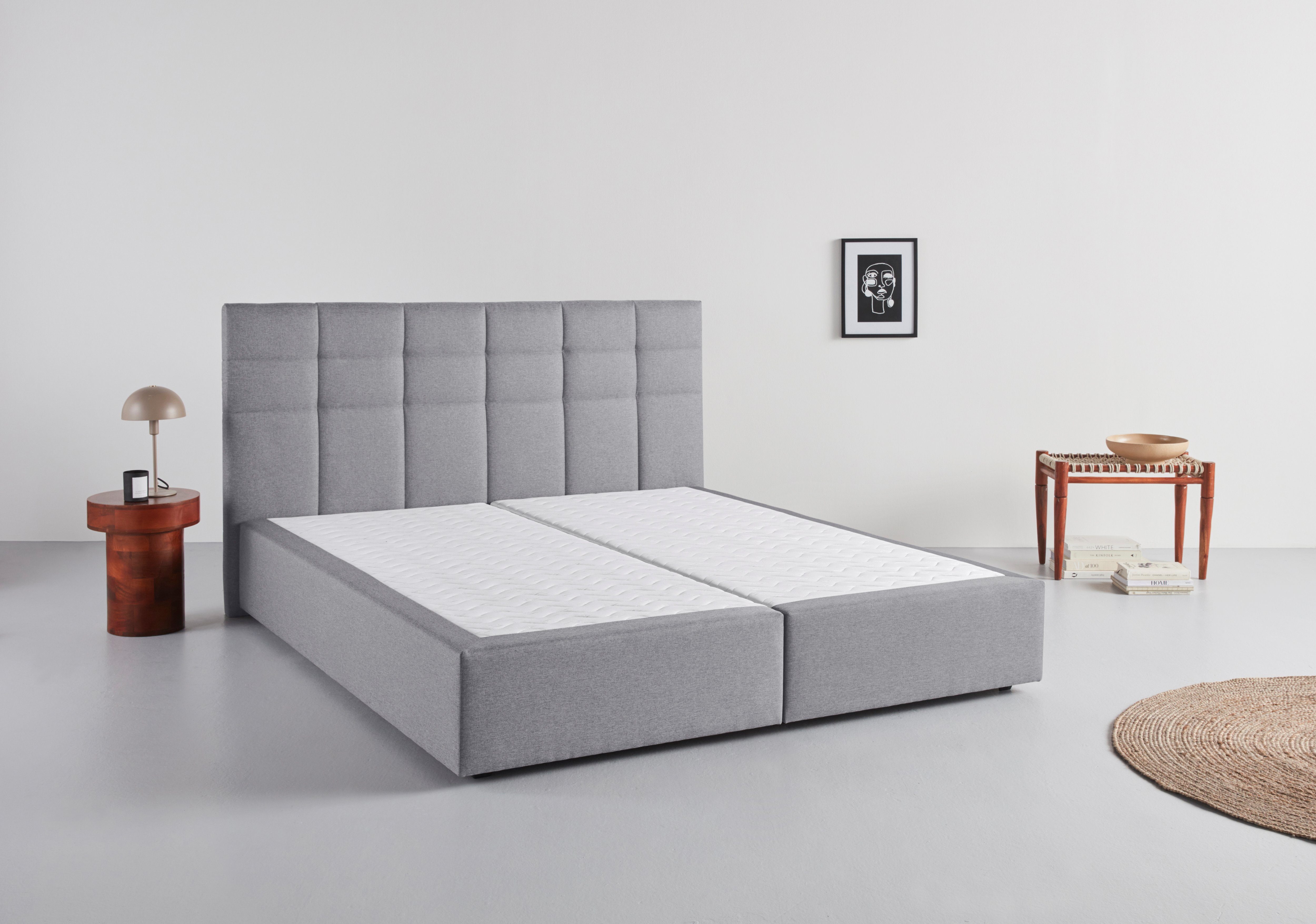 INOSIGN Boxspring OVALO optioneel met bedbox, verkrijgbaar in h2, h3 & h4