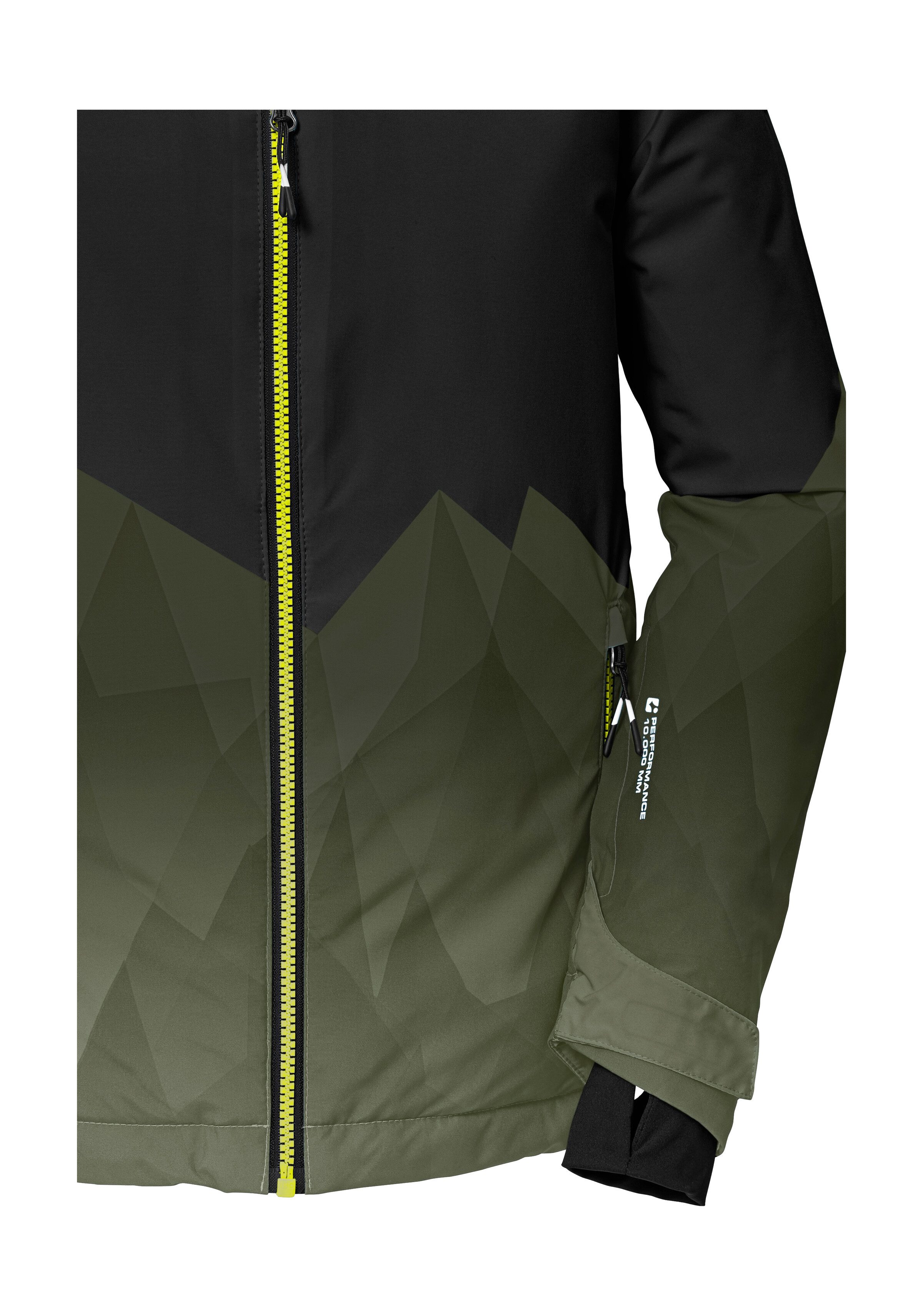 Killtec Ski-jack KSW 383 BYS SKI JCKT Water- en winddichte ski jas met verstelbare capuchon