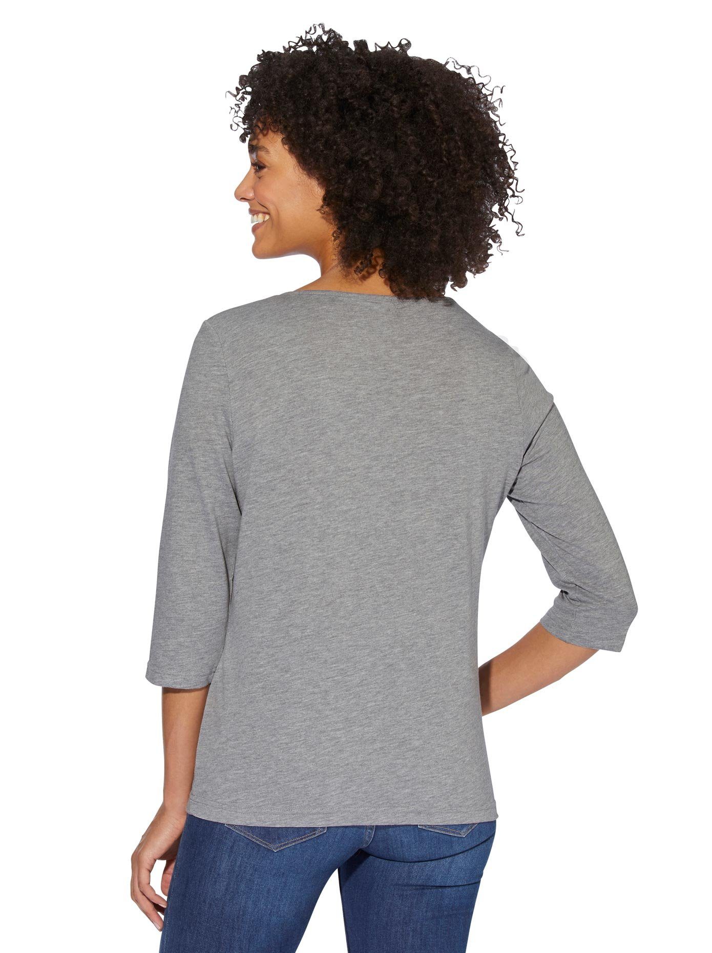 Classic Basics Shirt met 3/4-mouwen Shirt (1-delig)