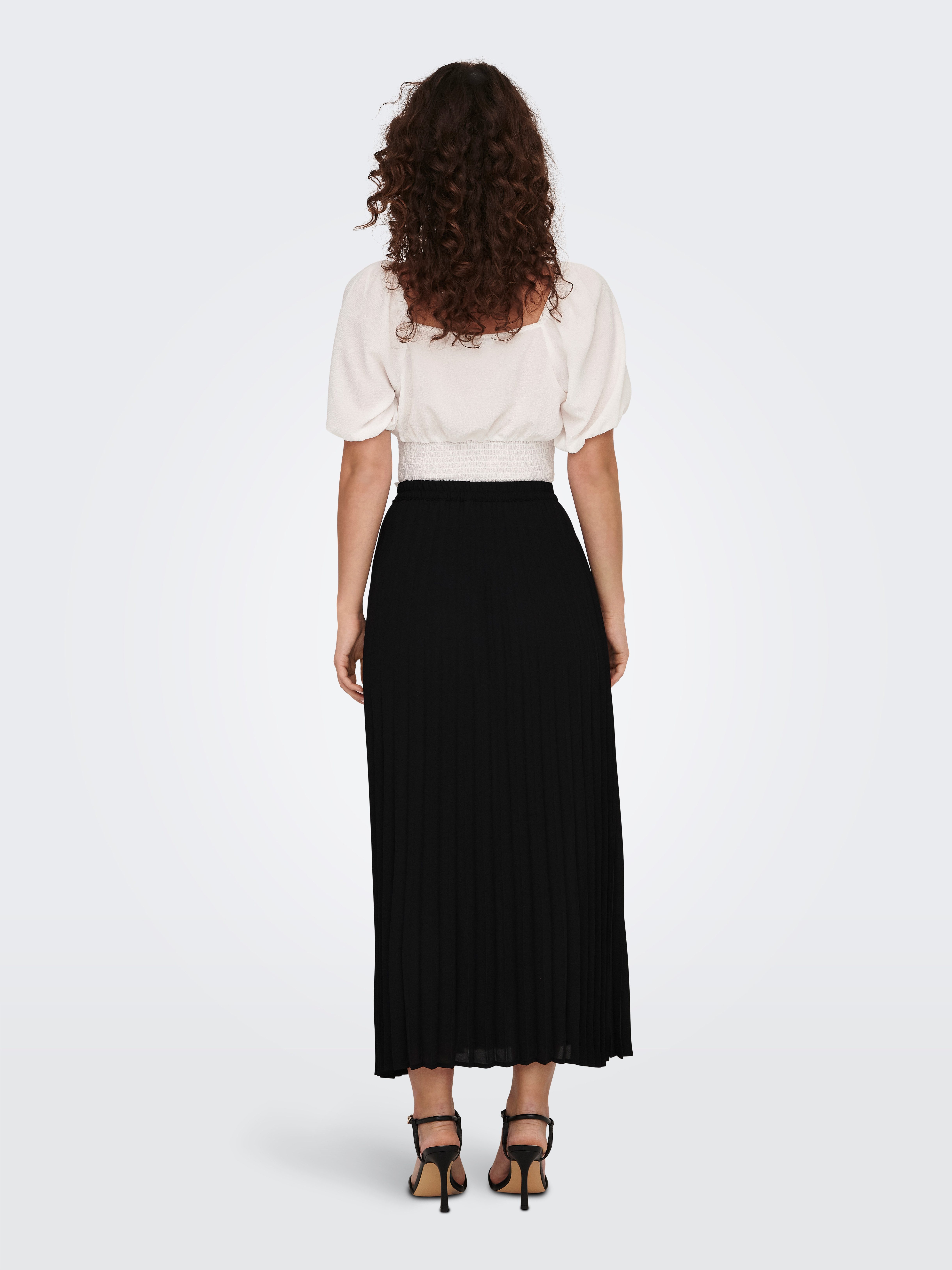 Only Plissérok ONLALMA LIFE POLY PLISSE SKIRT SOLID
