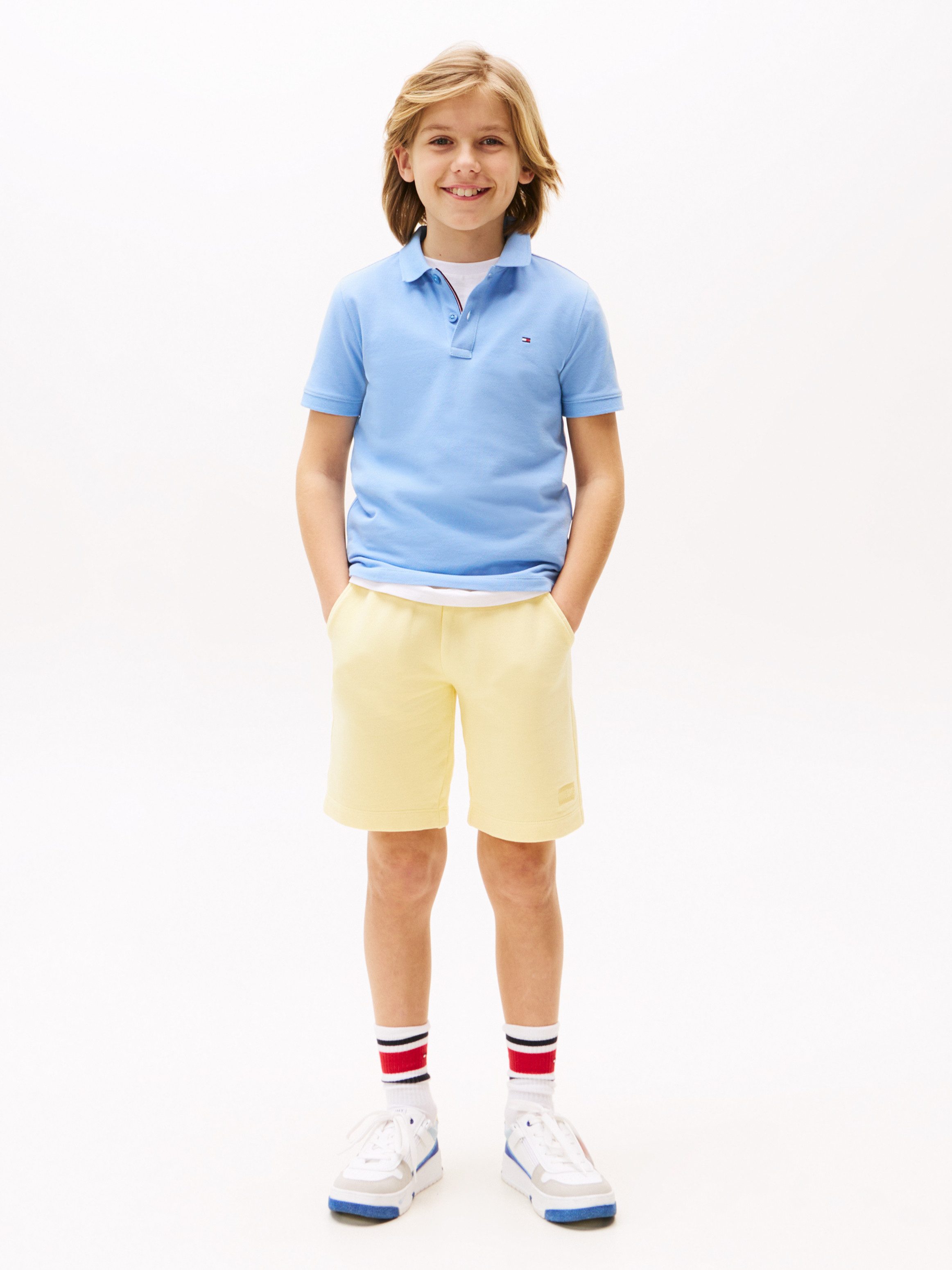 Tommy Hilfiger Poloshirt FLAG POLO SS met geborduurd logo