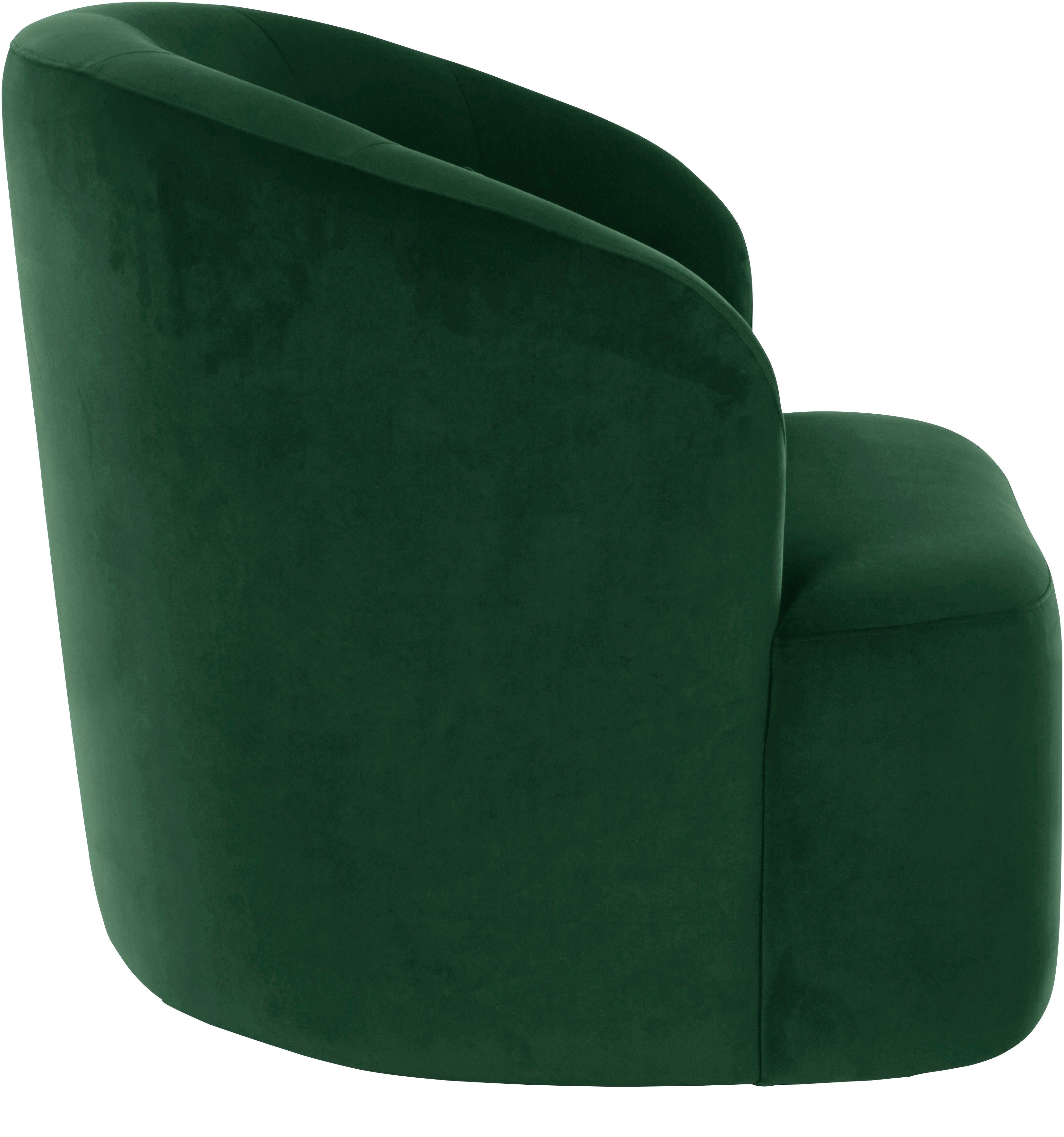 LeGer Home by Lena Gercke Draaibare fauteuil Dilara Stoel afgeronde rugleuning en front, in 3 stofkwaliteiten