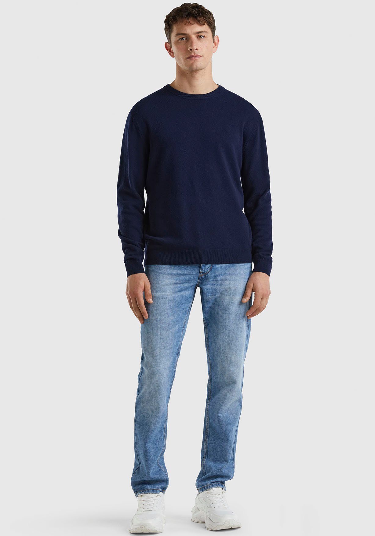 United Colors of Benetton Trui met ronde hals in cleane look