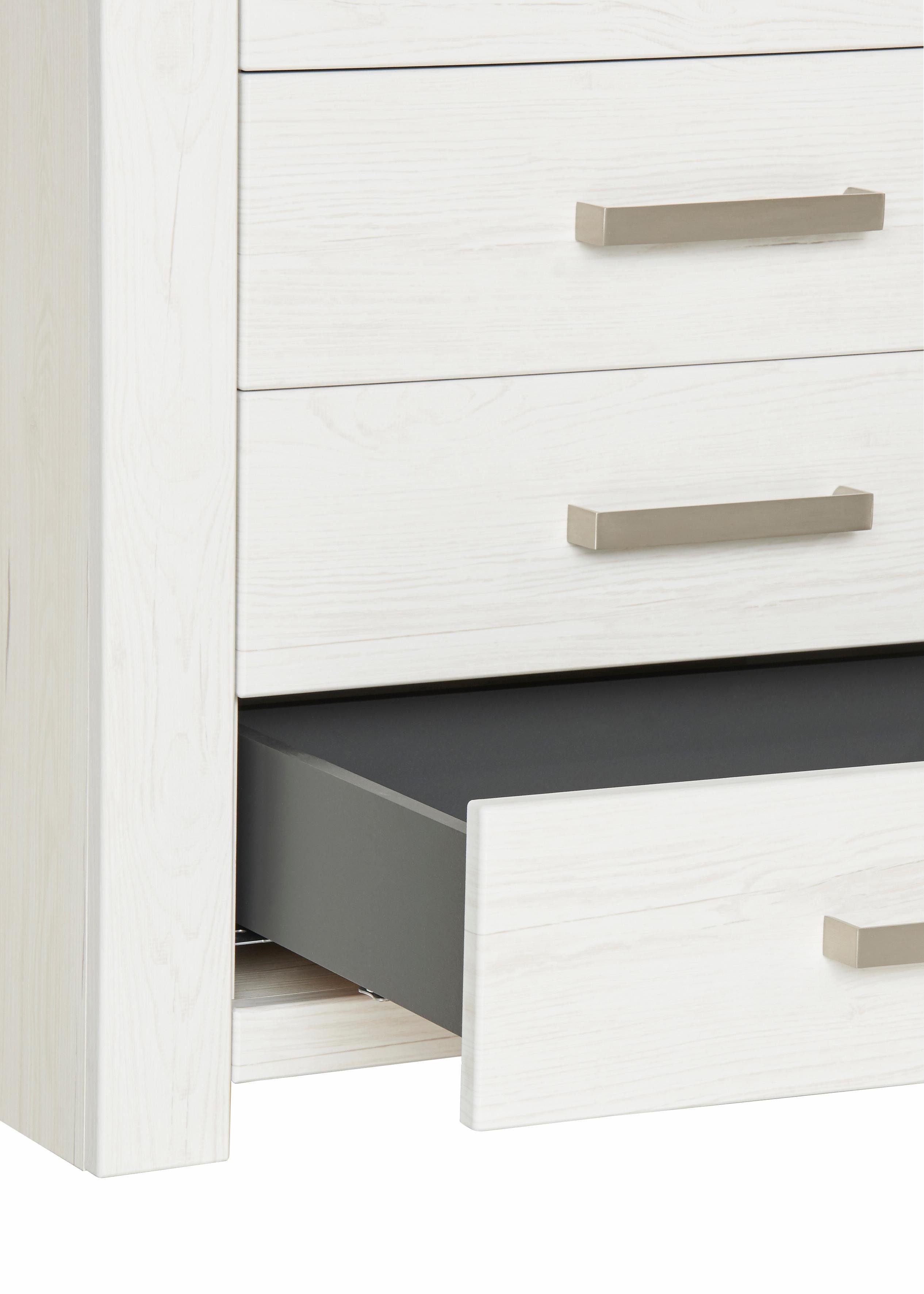 set one by Musterring Dressoir York Type 51, met veel opbergruimte, handvat zilverkleur, B 184 x H 79 cm
