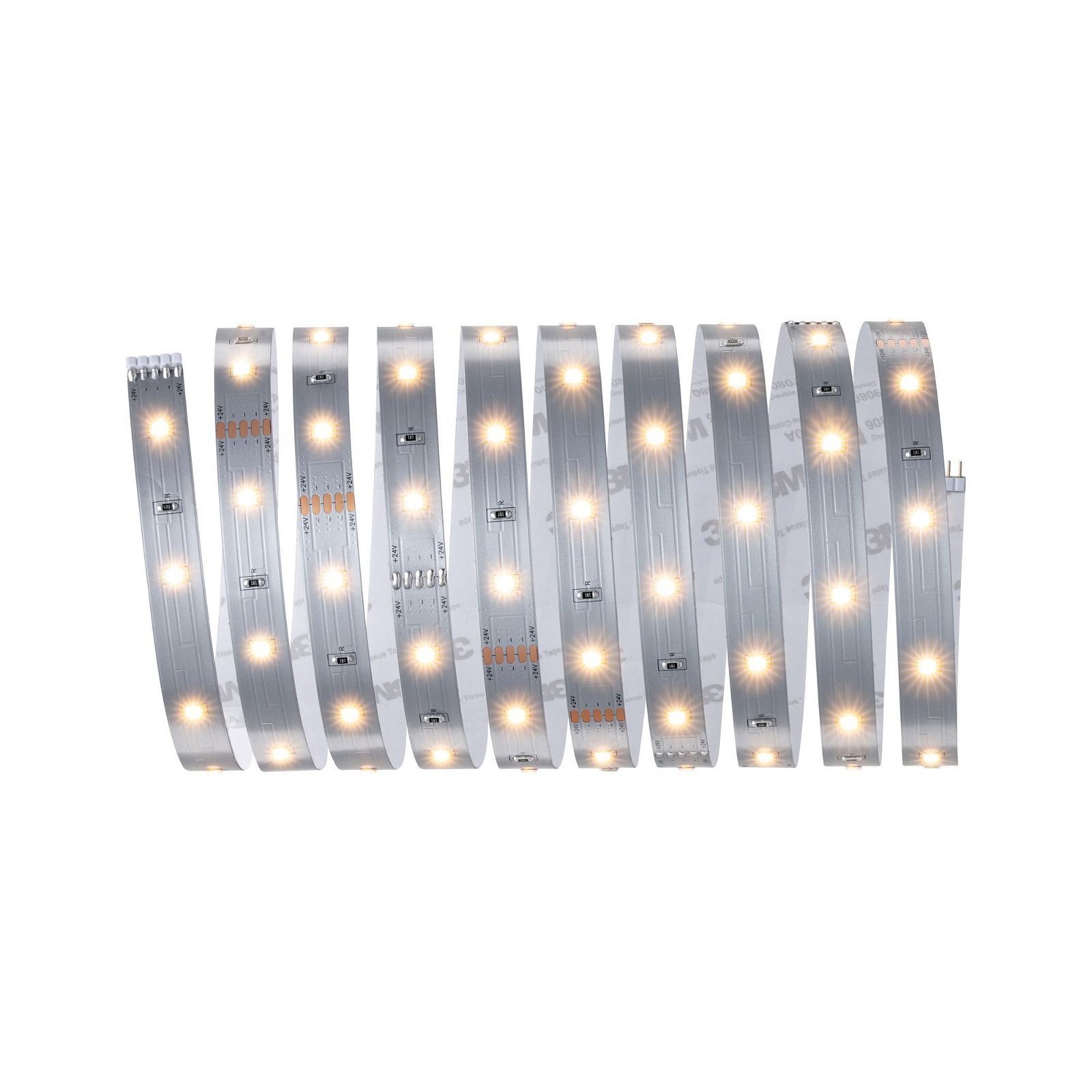 Paulmann Led-strepen MaxLED 250 Basisset 3m IP20 2700K 12W 230/24V zilverkleur (1 stuk)