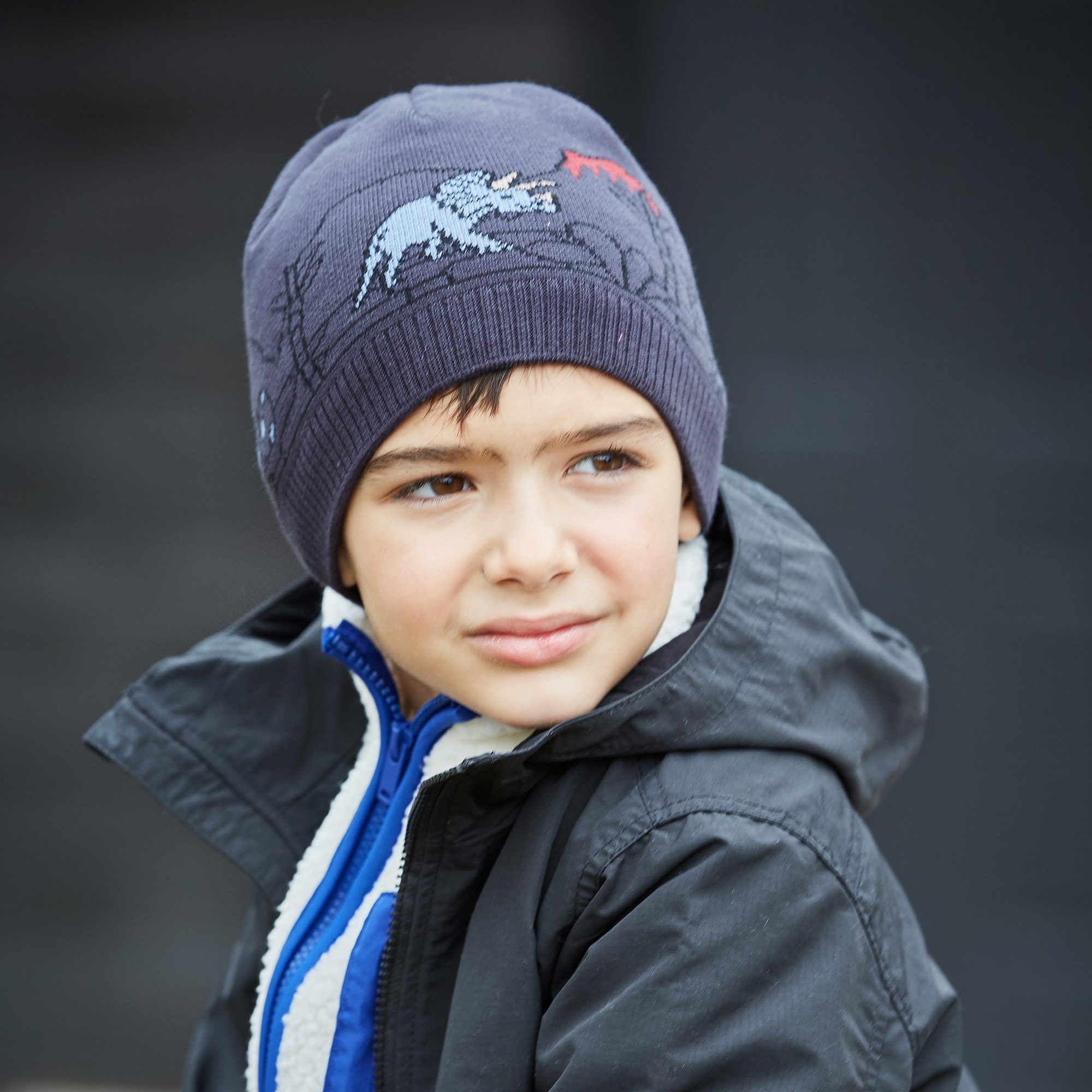 MAXIMO Gebreide muts in dino-design