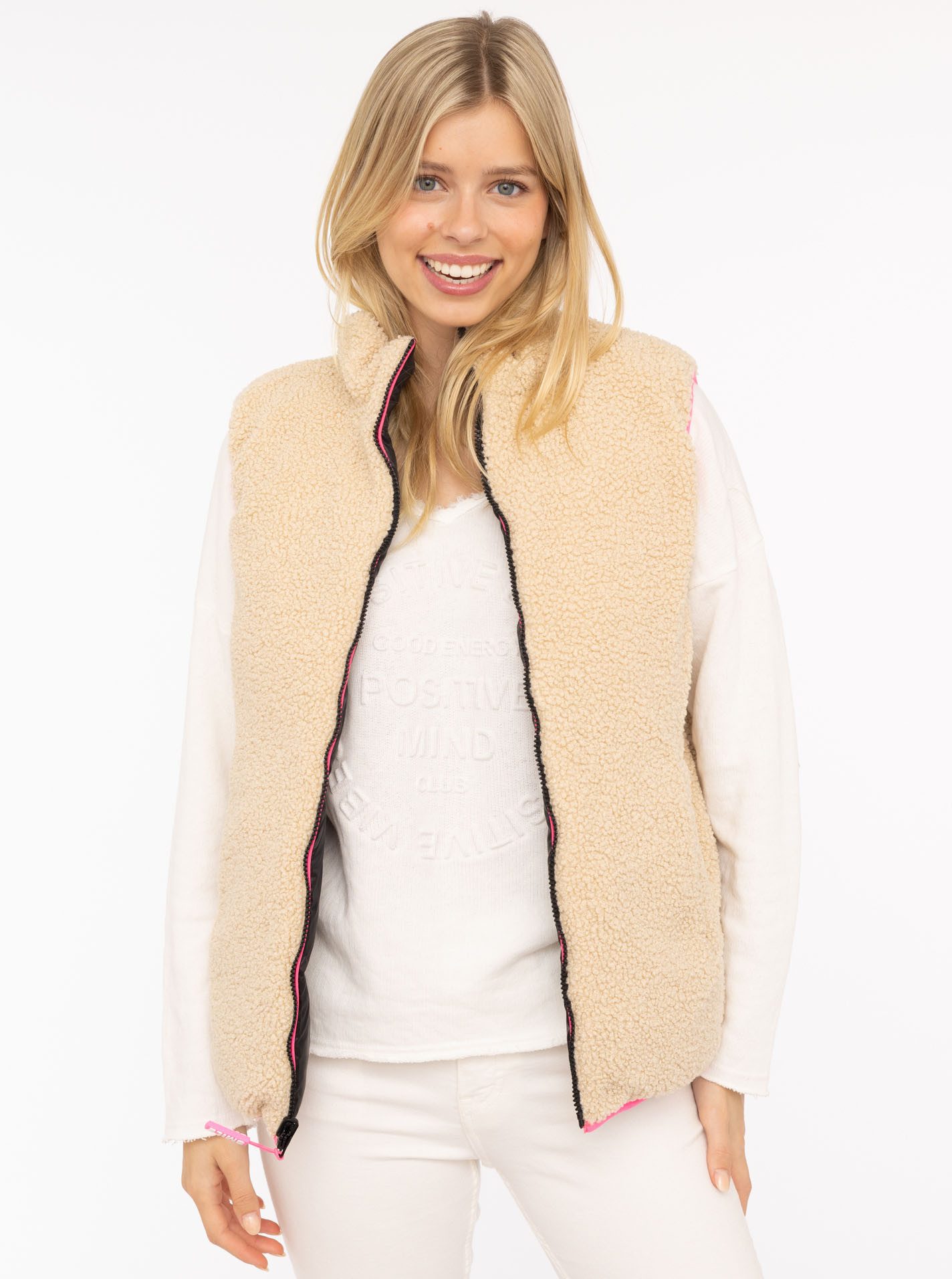 Zwillingsherz Reversible-gilet "Teddy Wendbar"