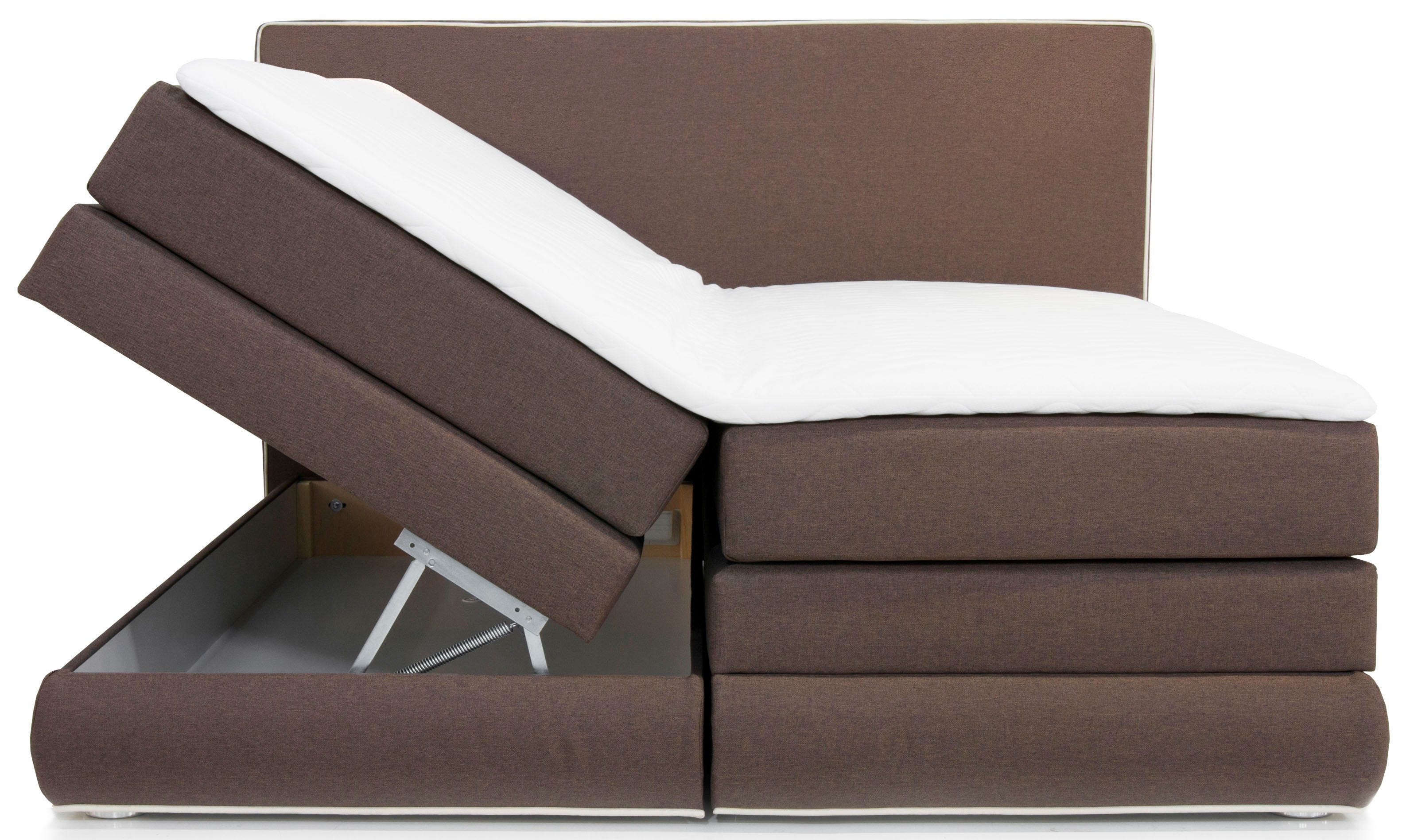 COLLECTION AB Boxspring Ninoni incl. bedlade, topper en optioneel met led-verlichting